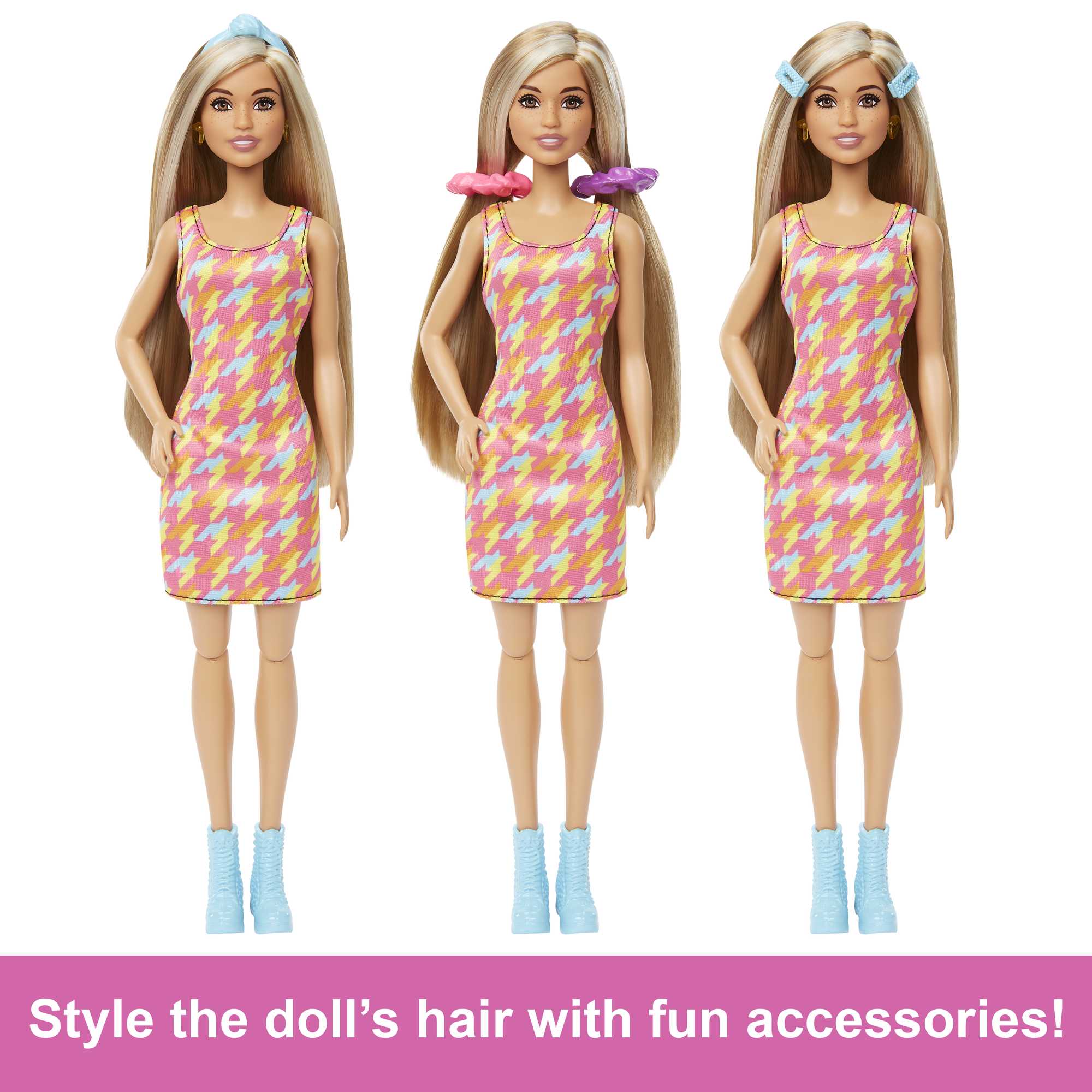 Barbie Doll And Hair Salon Playset, Color-Change Hair - Image 3