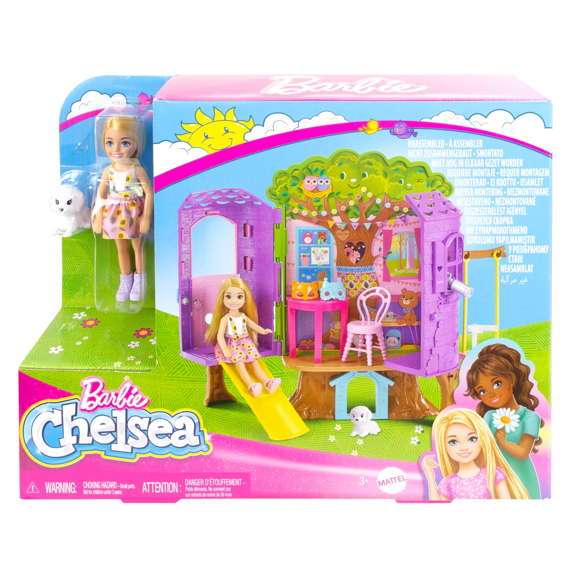 Chelsea Barbie Doll And Treehouse Playset With Pet Puppy - Image 6