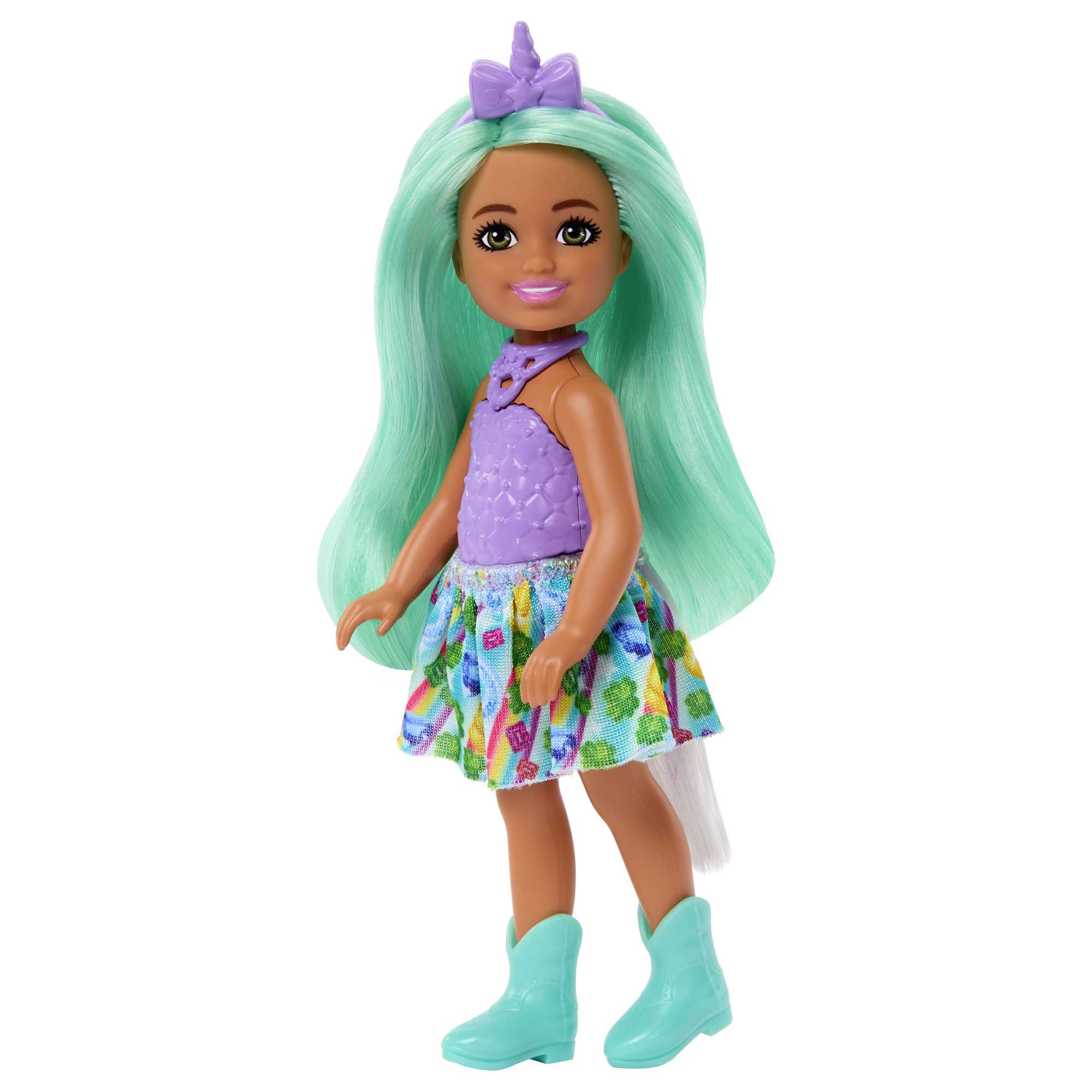 Unicorn-Inspired Chelsea Barbie Doll With Green Hair, Unicorn Toys - Image 2
