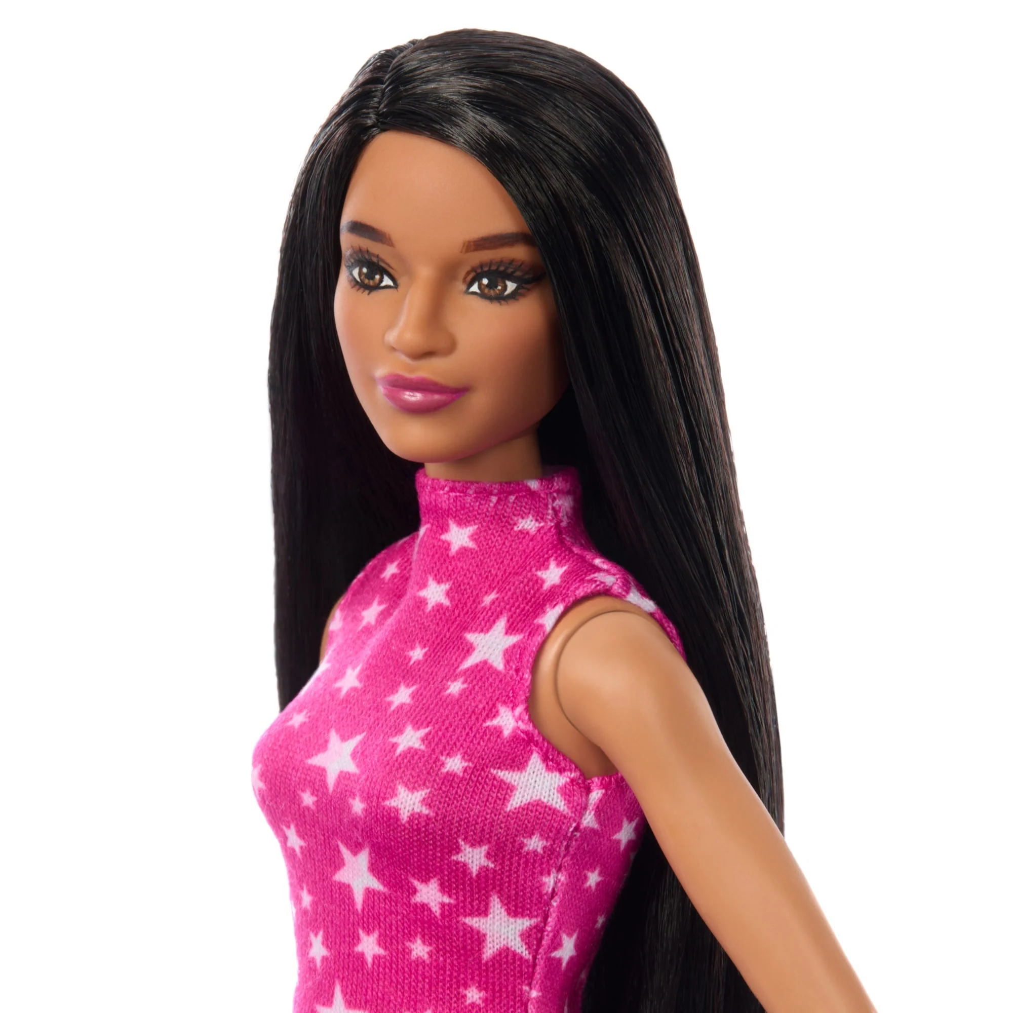 Barbie Fashionistas Doll #215 With Black Straight Hair & Iridescent Skirt, 65Th Anniversary - Image 3