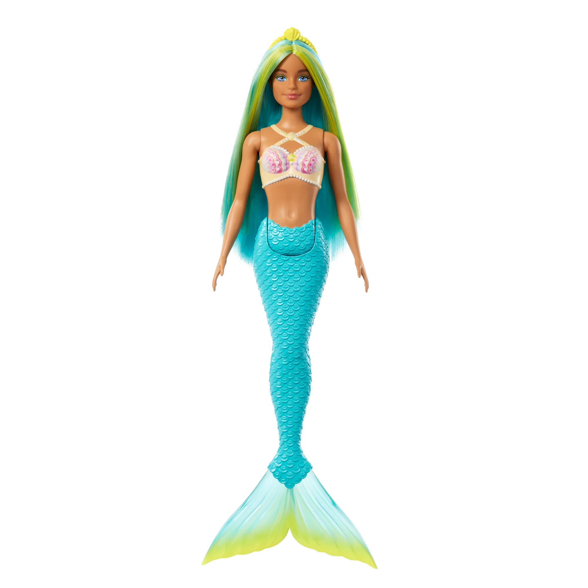Barbie Mermaid Dolls With Colorful Hair, Tails And Headband Accessories - Image 5