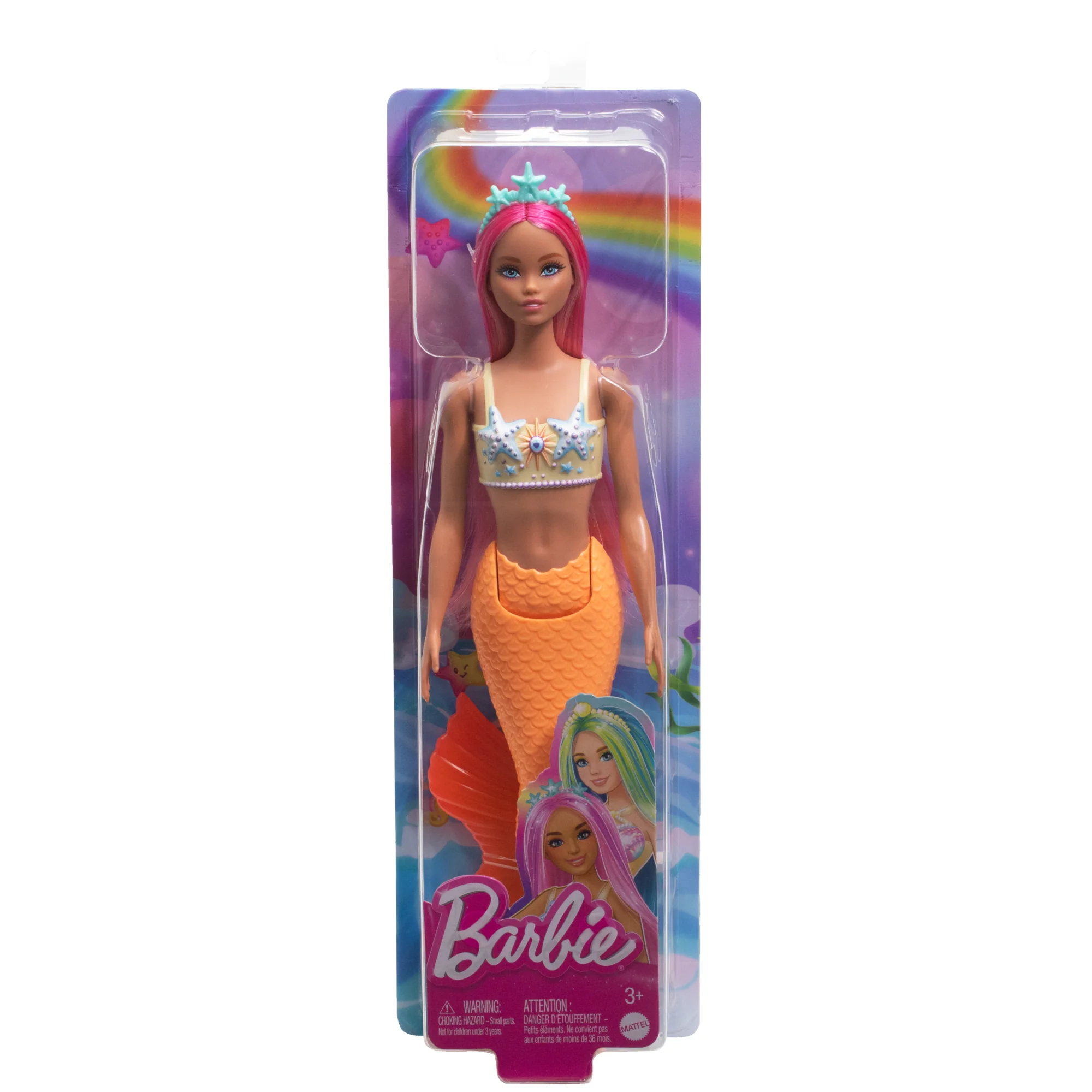 Barbie Mermaid Dolls With Colorful Hair, Tails And Headband Accessories - Image 6
