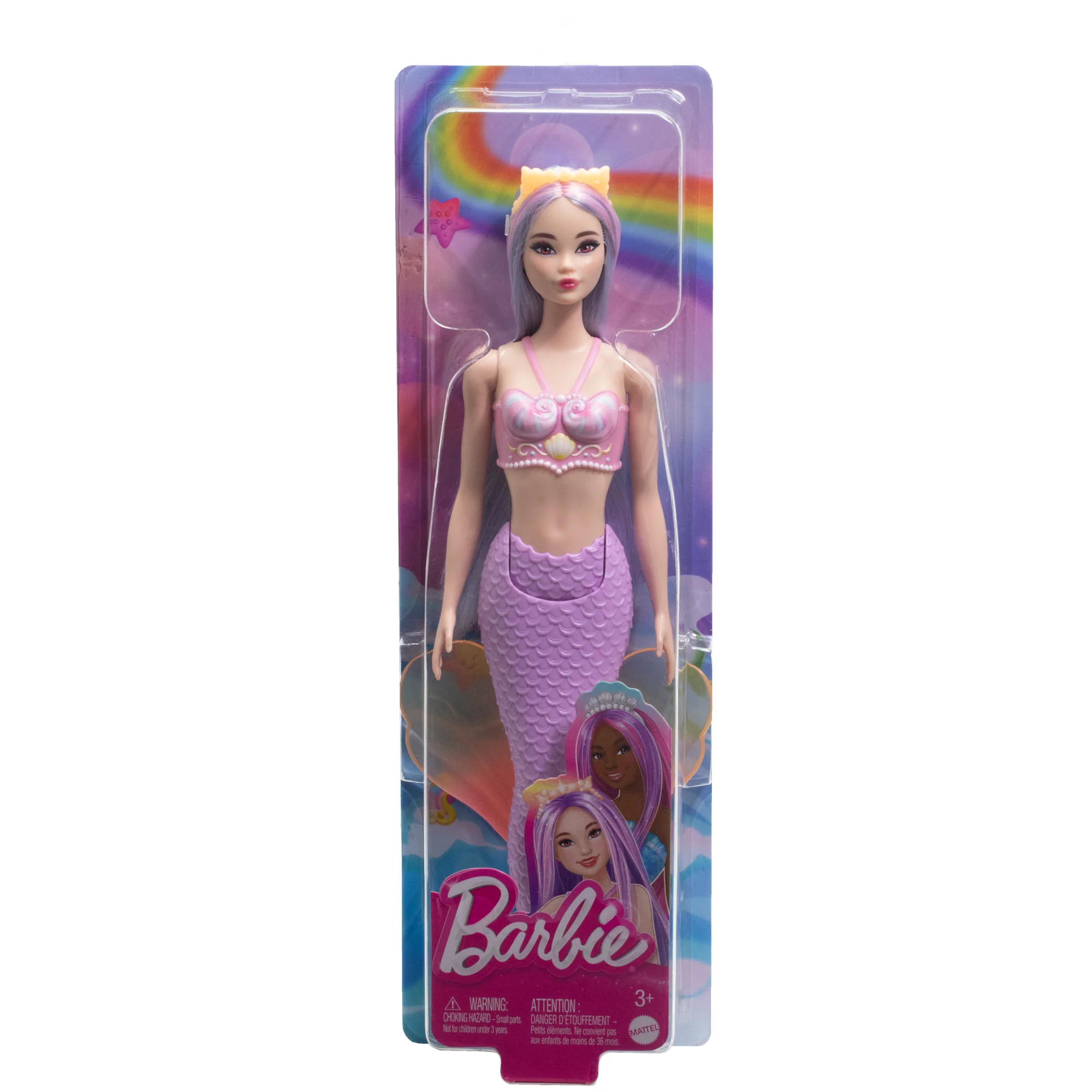 Barbie Mermaid Dolls With Colorful Hair, Tails And Headband Accessories - Image 6