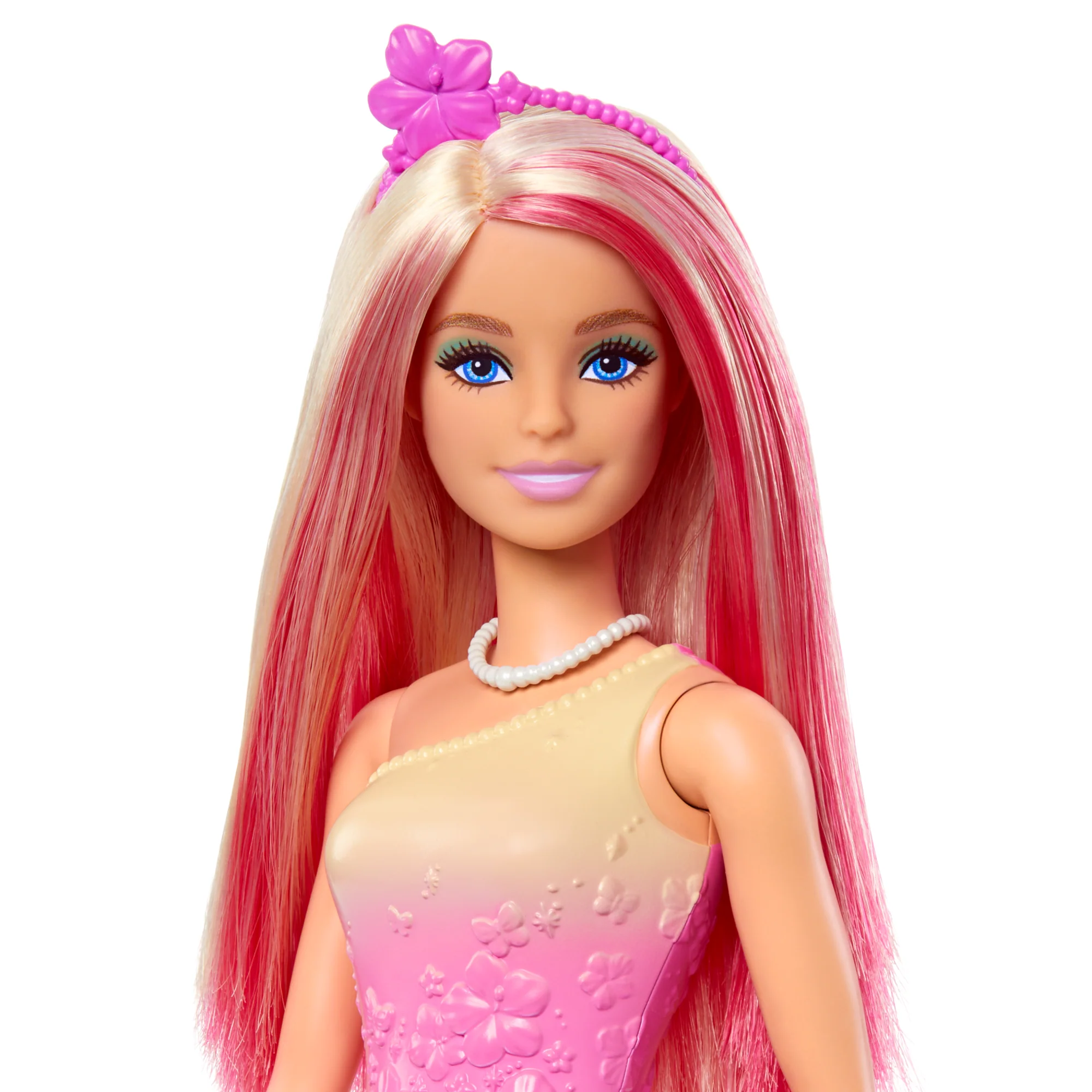 Barbie Royal Doll With Pink And Blonde Hair, Butterfly-Print Skirt And Accessories - Image 2