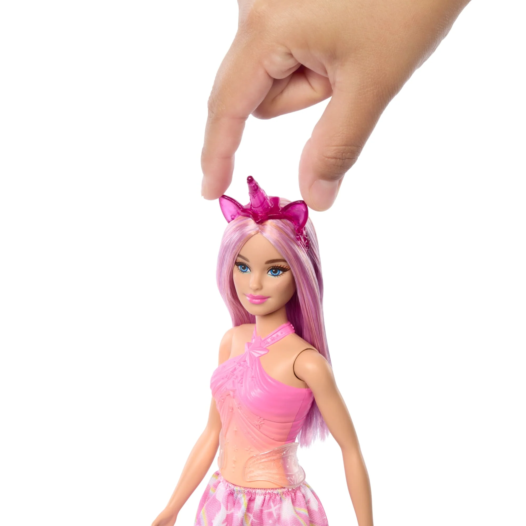 Barbie Unicorn Doll With Pink Hair, Ombre Outfit And Unicorn Accessories - Image 2