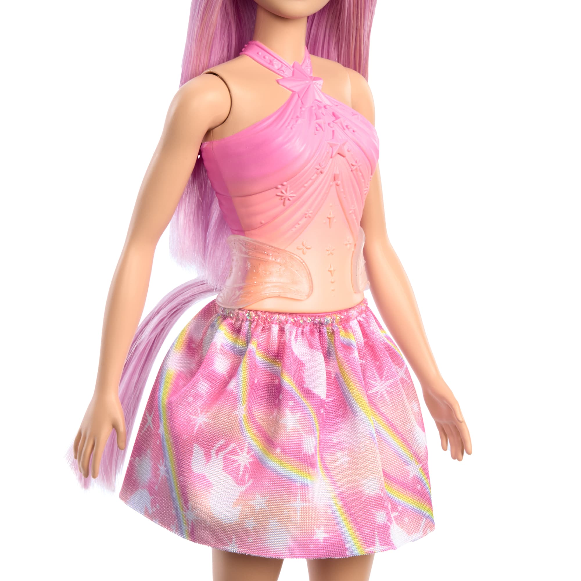 Barbie Unicorn Doll With Pink Hair, Ombre Outfit And Unicorn Accessories - Image 5