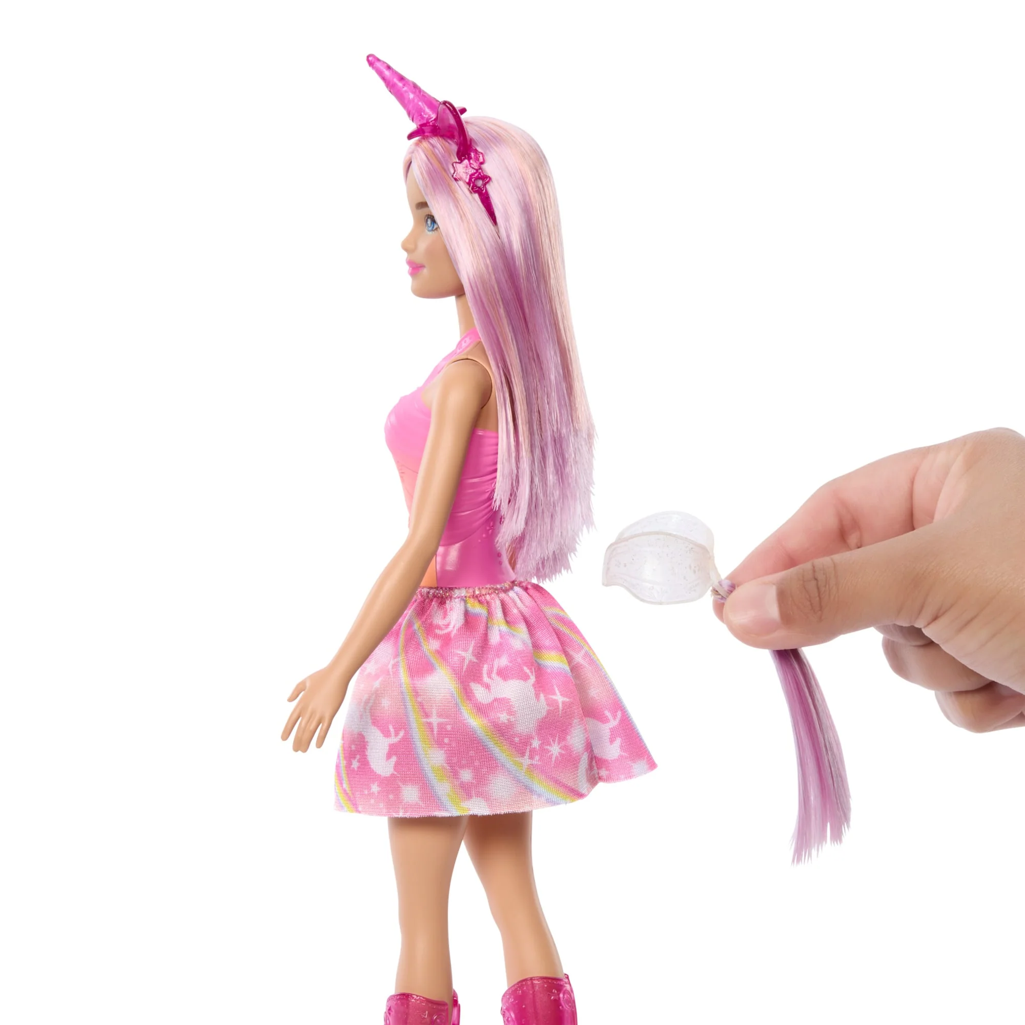 Barbie Mermaid Dolls With Colorful Hair, Tails And Headband Accessories - Image 3