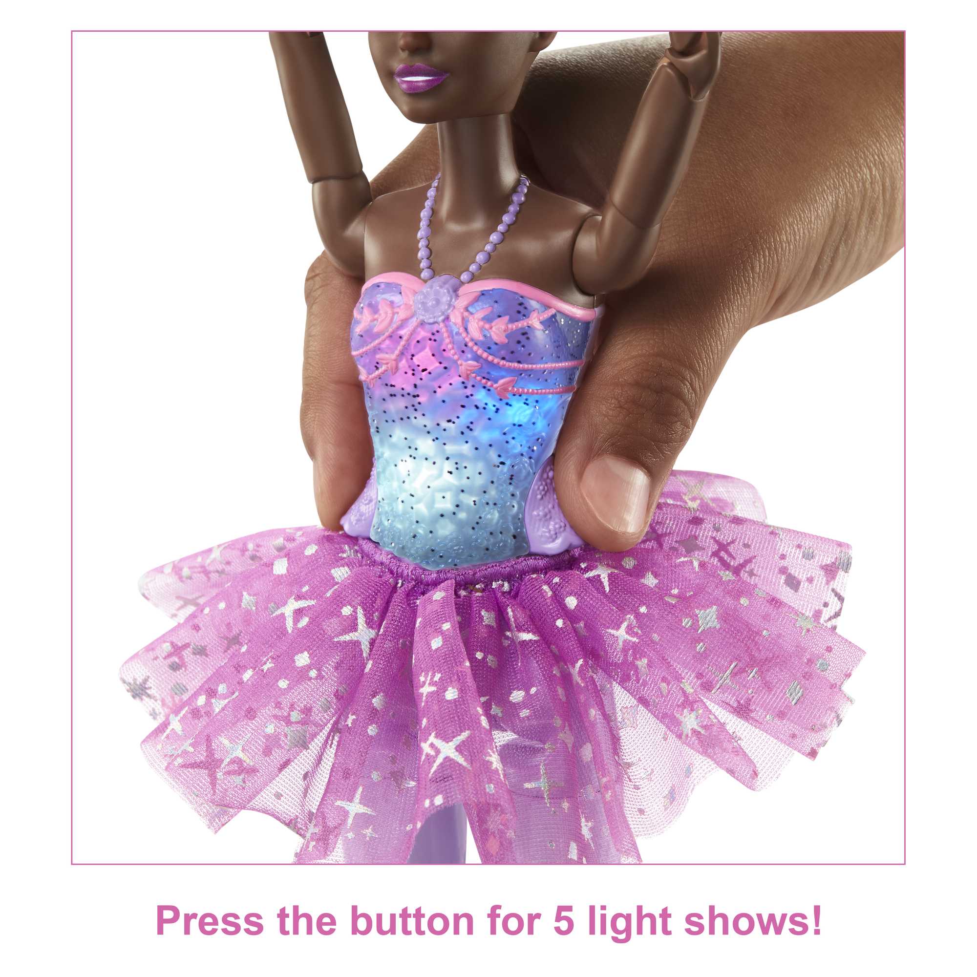 Barbie Doll | Magical Ballerina Doll | Black Hair | Light-Up Feature - Image 3