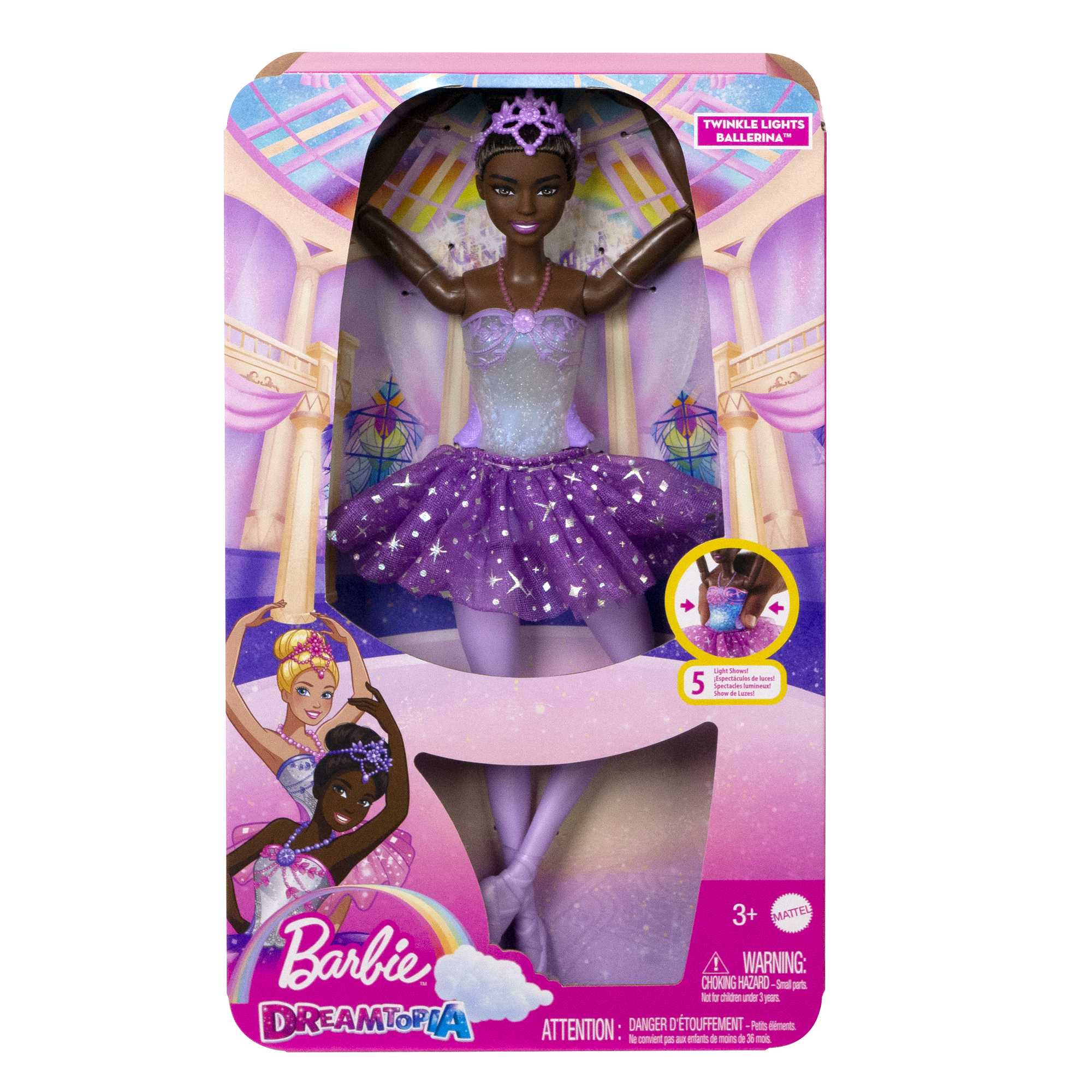 Barbie Doll | Magical Ballerina Doll | Black Hair | Light-Up Feature - Image 6