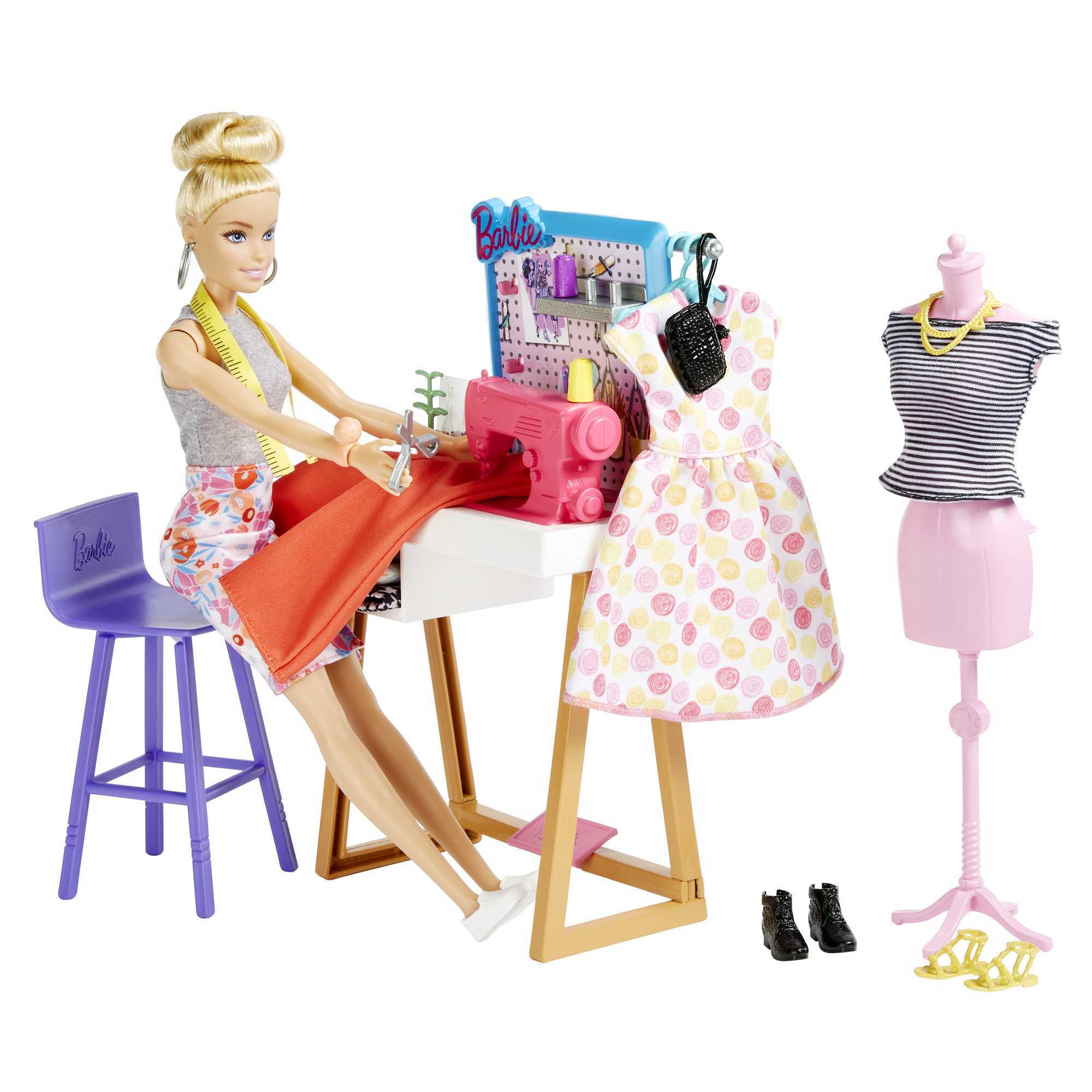 Barbie Fashion Designer Doll (12-In/30.40-Cm) & Studio, 25+ Design & Fashion Accessories, Ages 3 & Up - Image 3