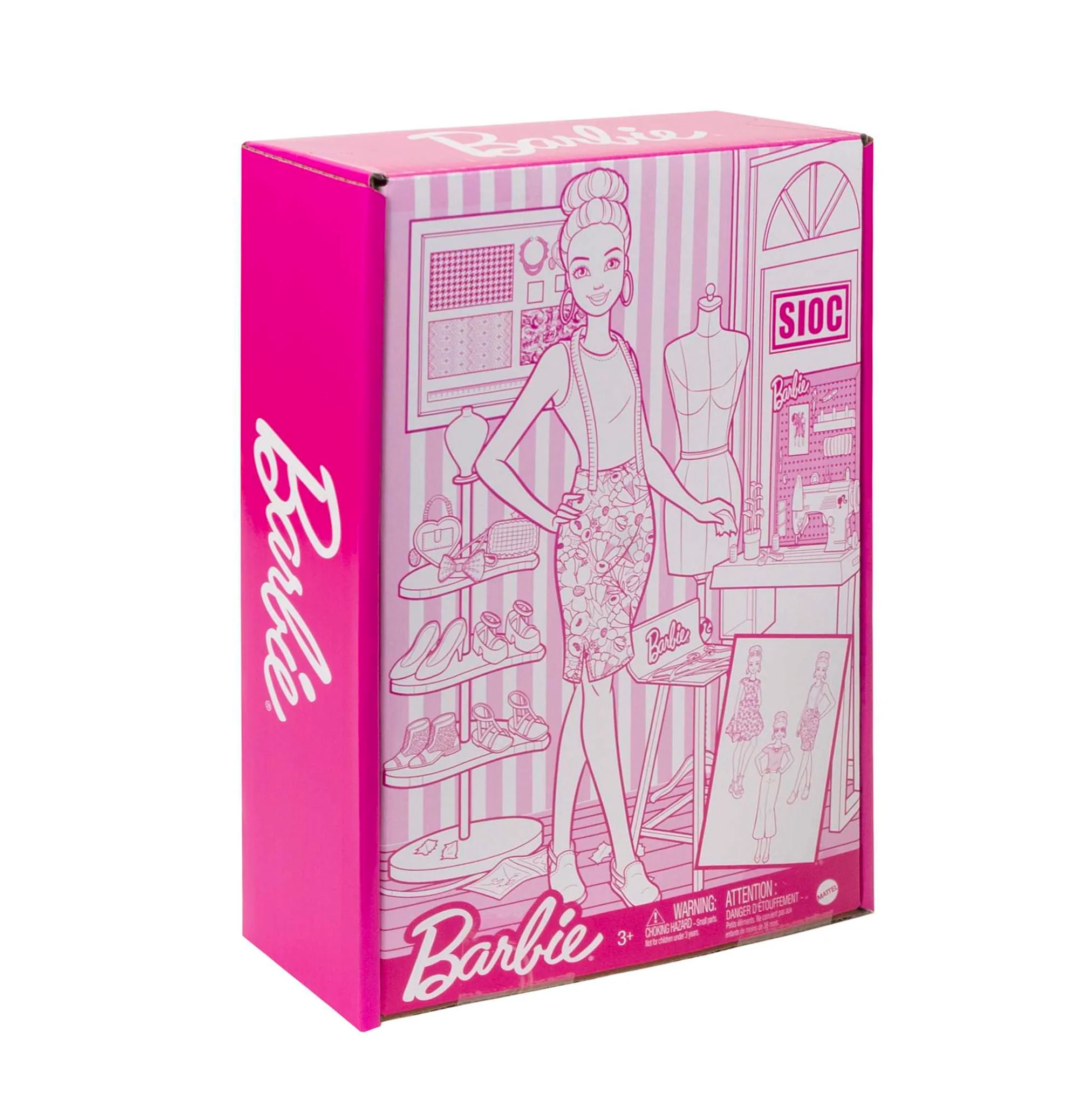 Barbie Fashion Designer Doll (12-In/30.40-Cm) & Studio, 25+ Design & Fashion Accessories, Ages 3 & Up - Image 6