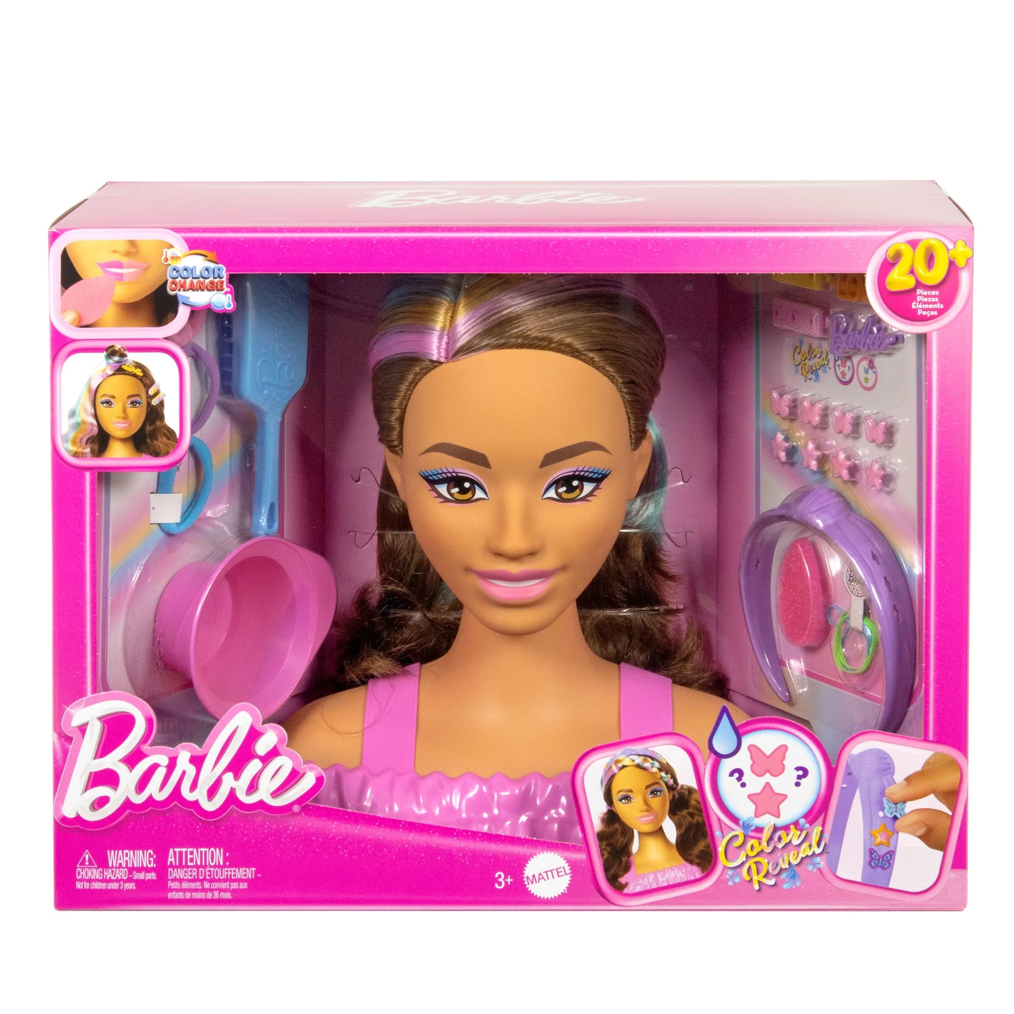 Barbie Doll Styling Head, Brown Hair With 20+ Hair Styling Accessories - Image 6