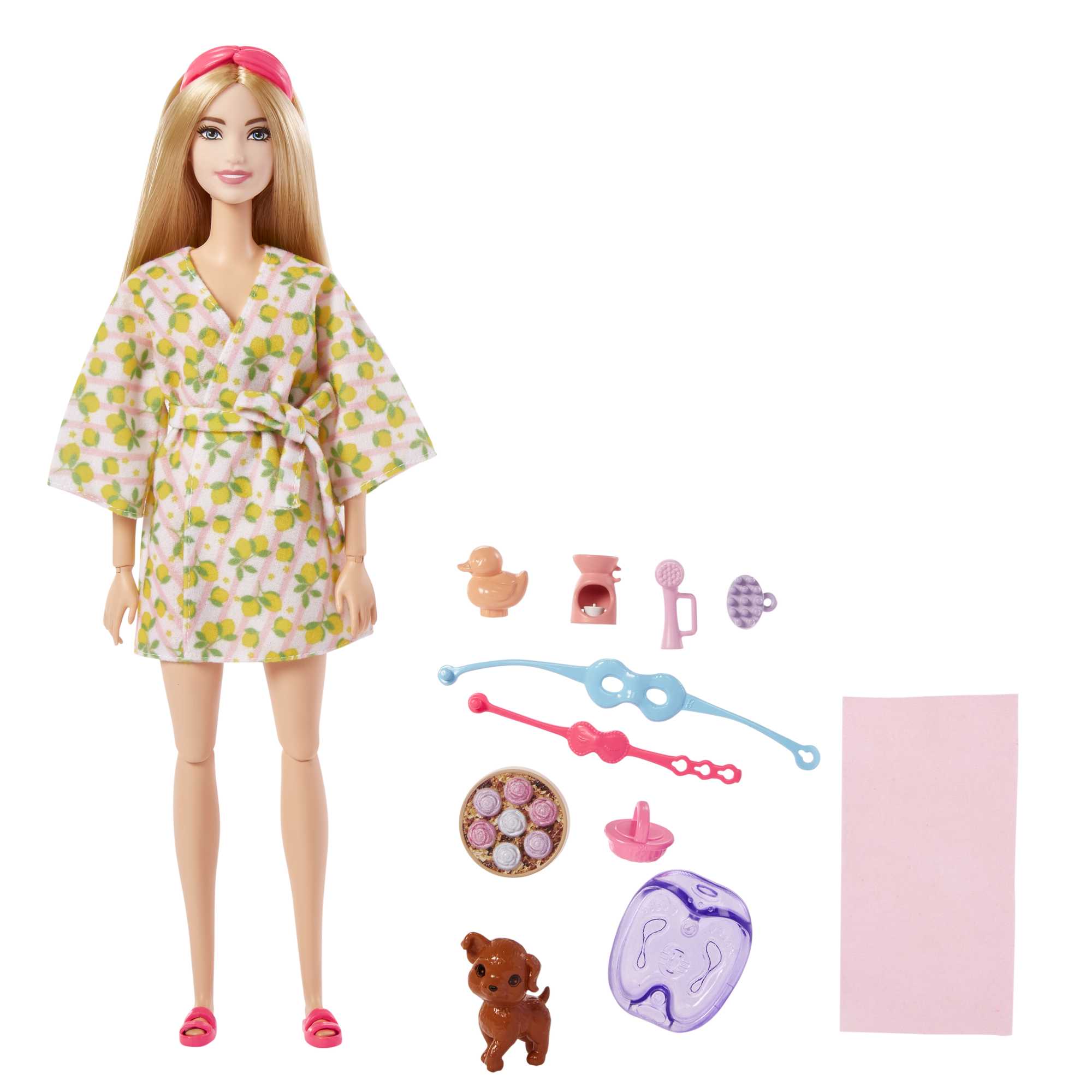Barbie Doll With Puppy, Kids Toys, Self-Care Spa Day - Image 2