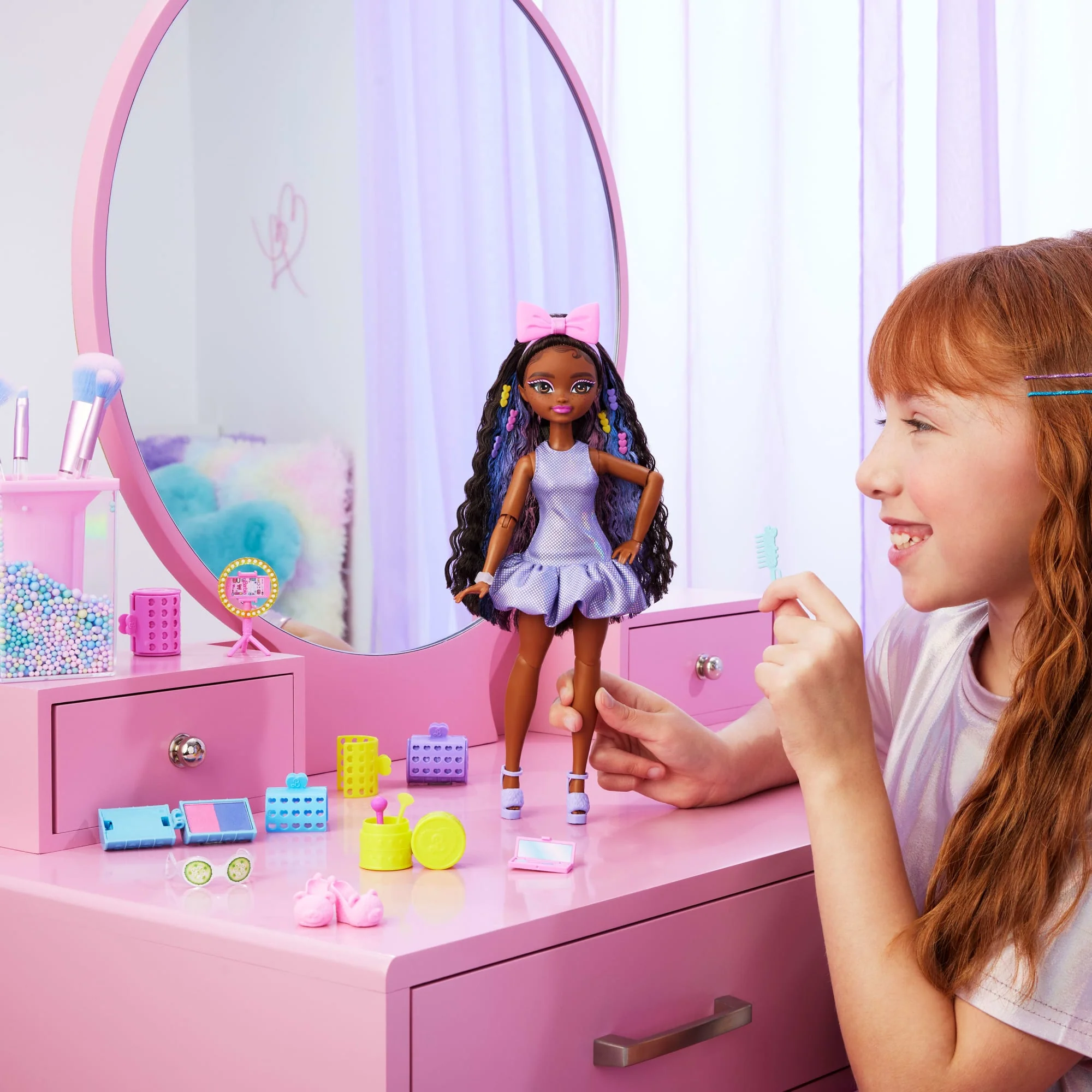Barbie Dream Besties Boneca Brooklyn Get Ready With Me com Acessórios - Image 2