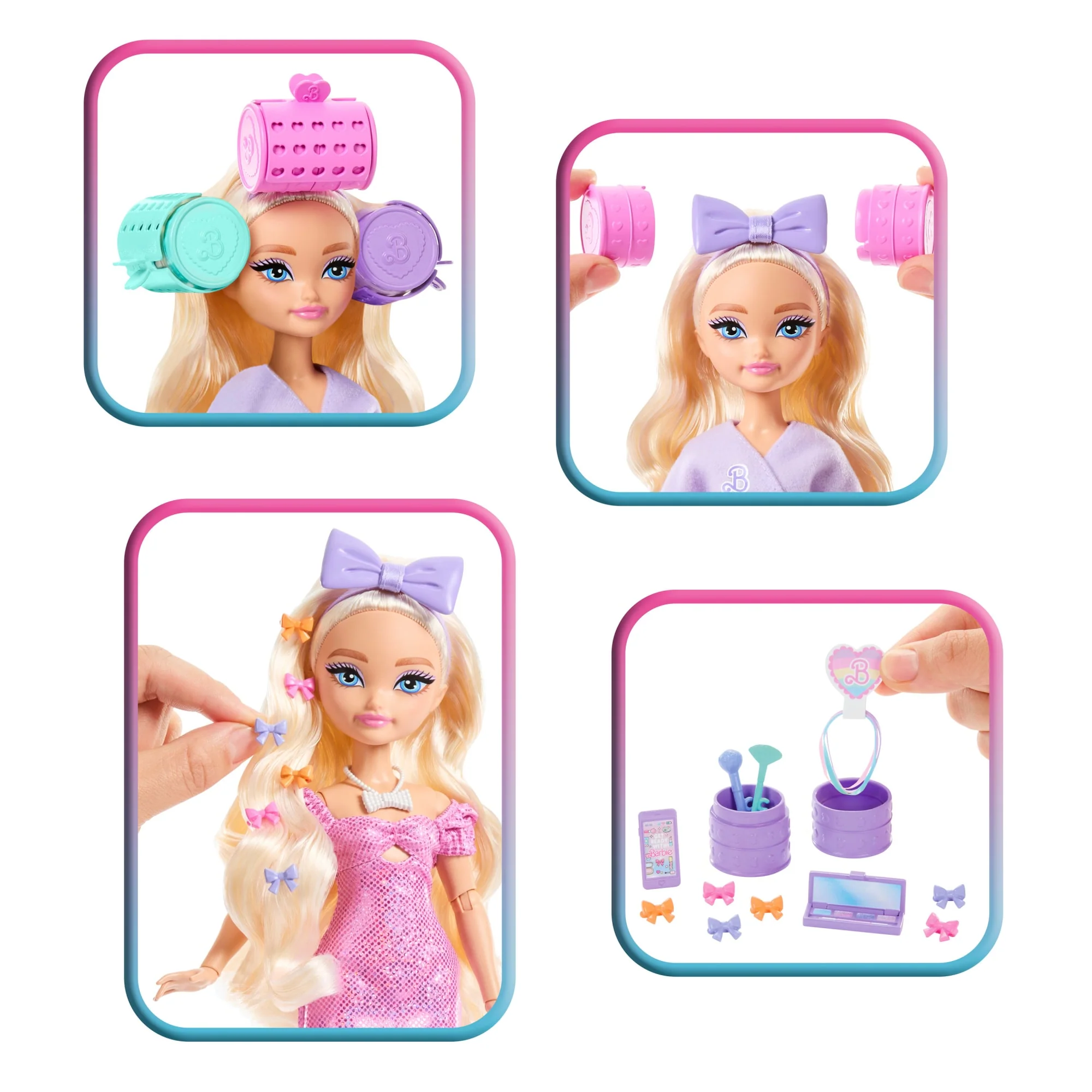 Barbie Dream Besties Boneca Malibu Get Ready With Me com Acessórios - Image 3