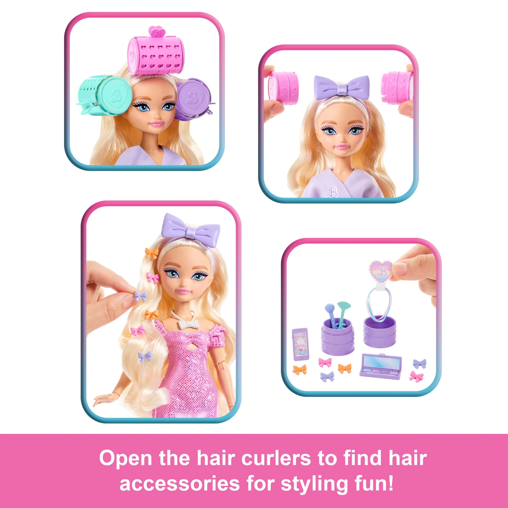 Barbie Dream Get Ready With Barbie Barbie “Malibu” Fashion Doll With Surprise Accessories And 15+ Looks - Image 2