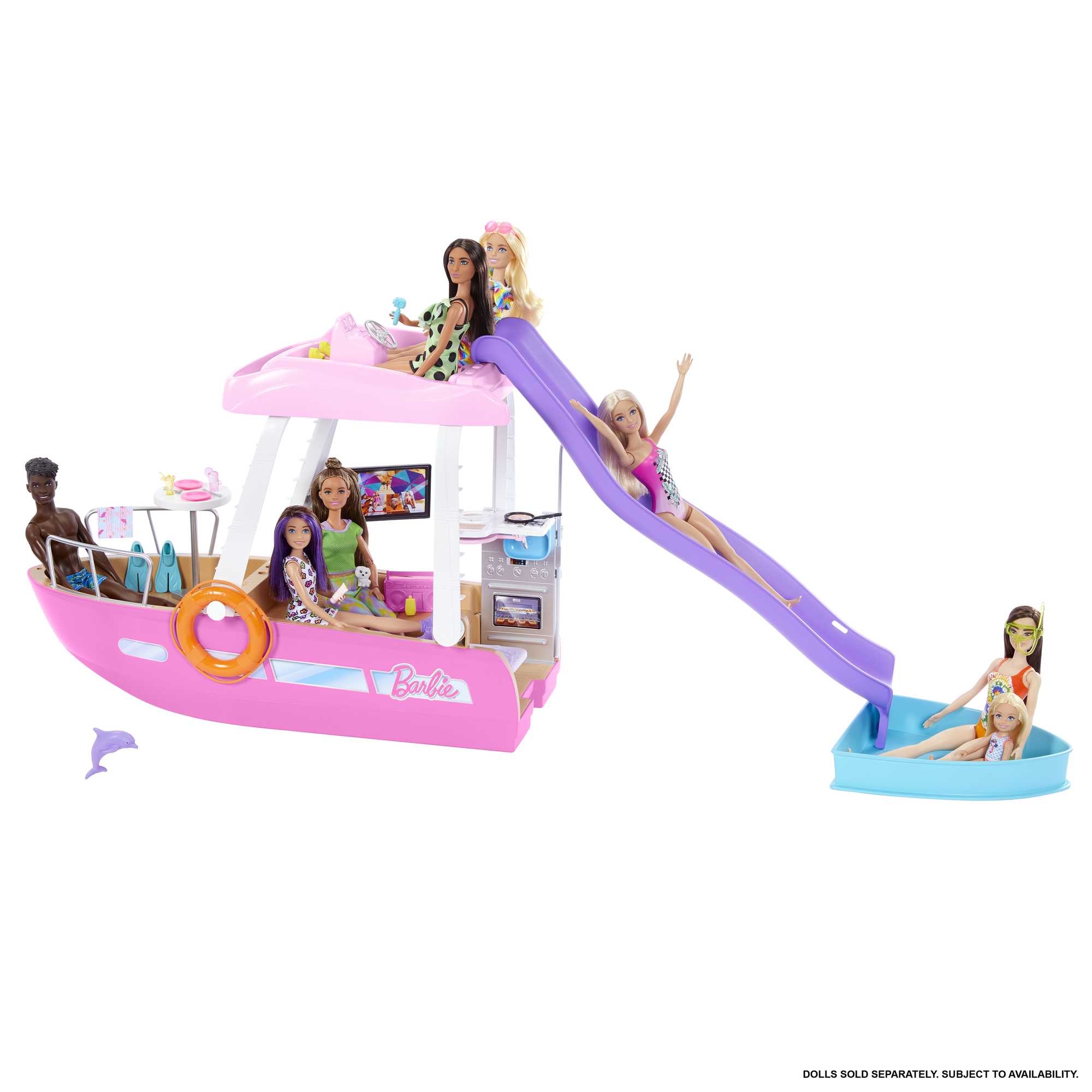 Barbie Dream Boat Playset With Pool, Slide And 20+ Accessories - Image 2