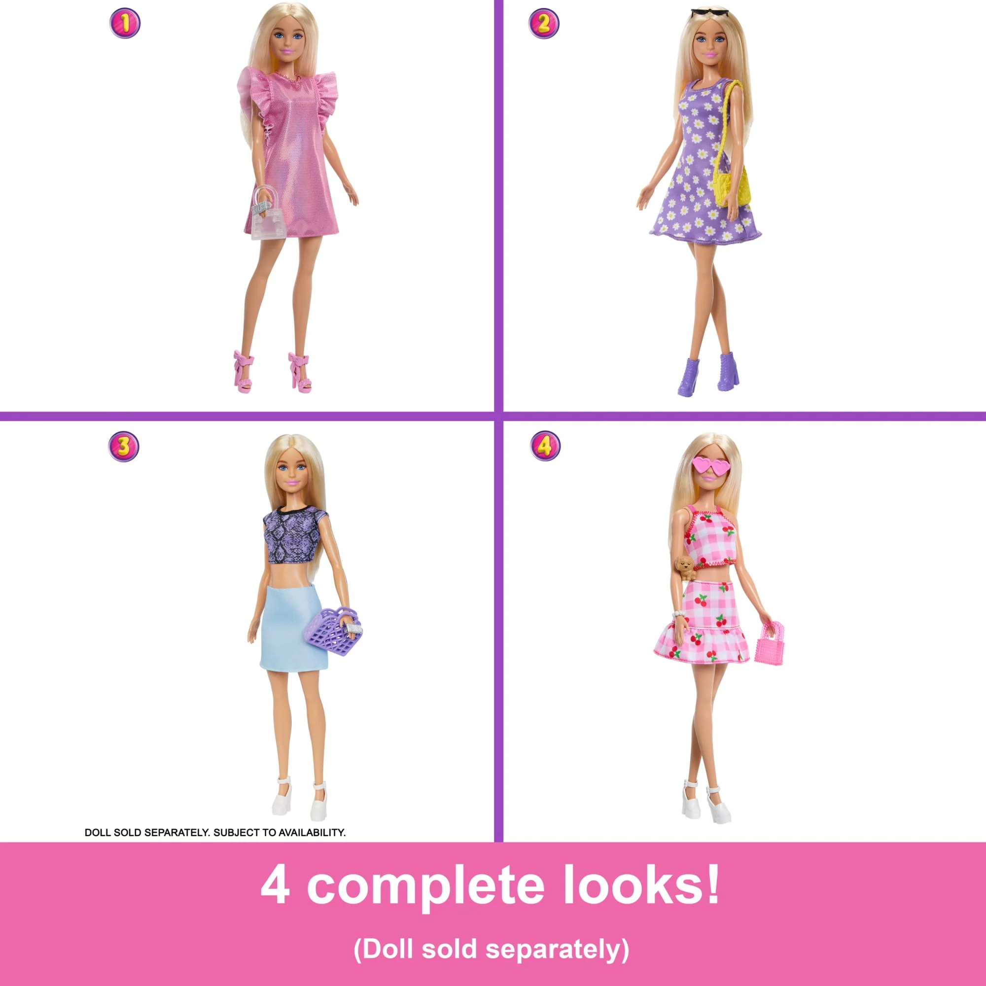 Barbie Dream Closet Toy Playset With Clothes & Accessories, 3-Ft-Wide With 25+ Pieces - Image 5