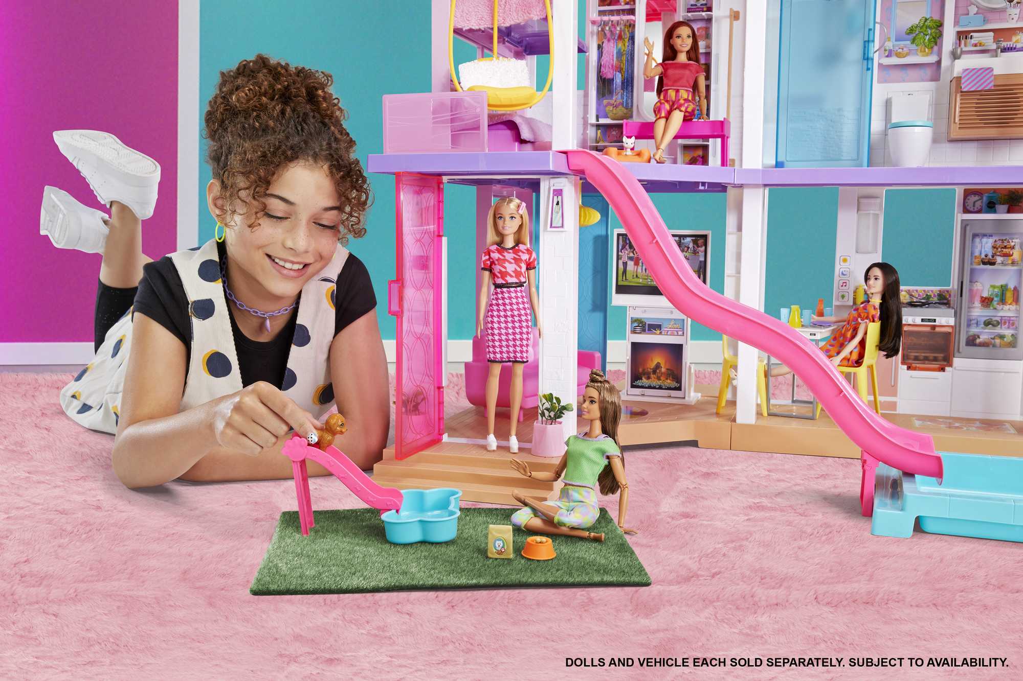 Barbie Dreamhouse Dollhouse With 75+ Accessories & Wheelchair Accessible Elevator, Lights, Sounds, Music - Image 2