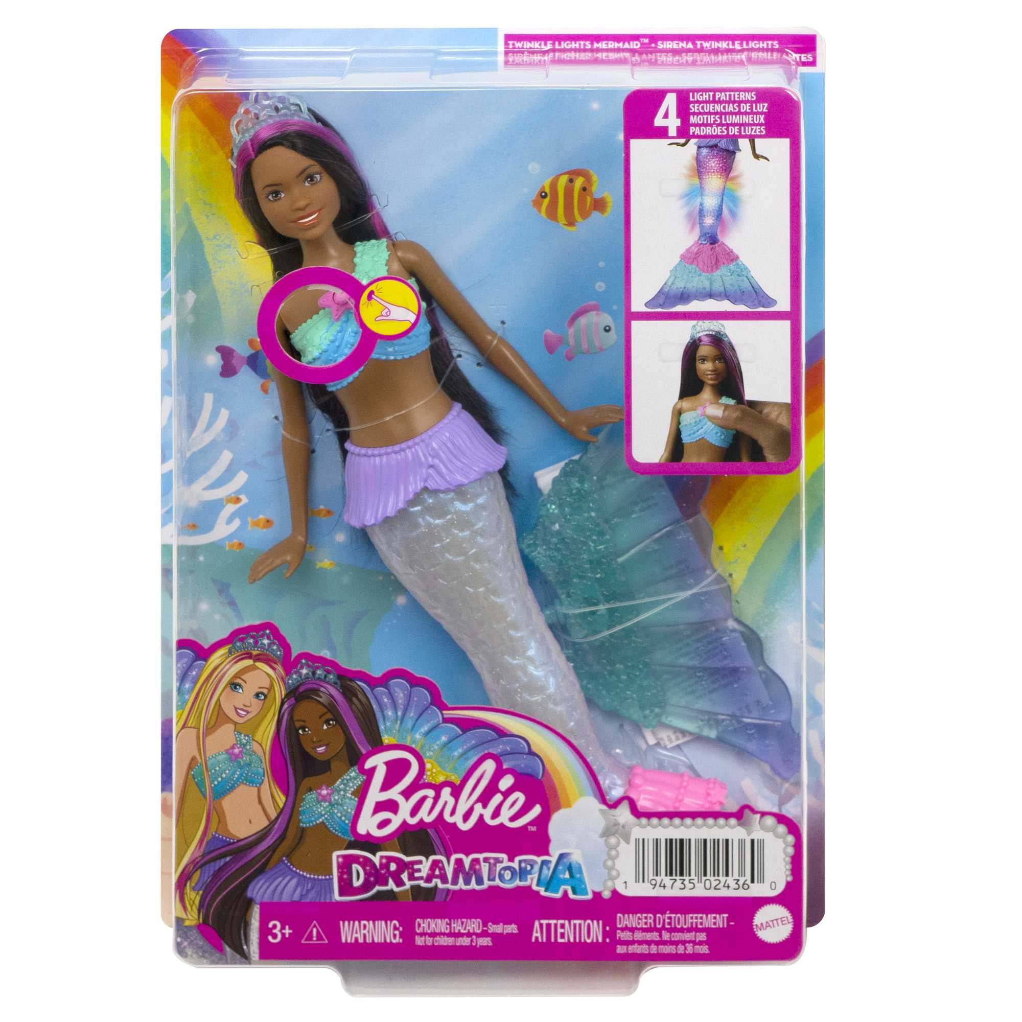 Barbie Dreamtopia Twinkle Lights Mermaid Doll - Image 6