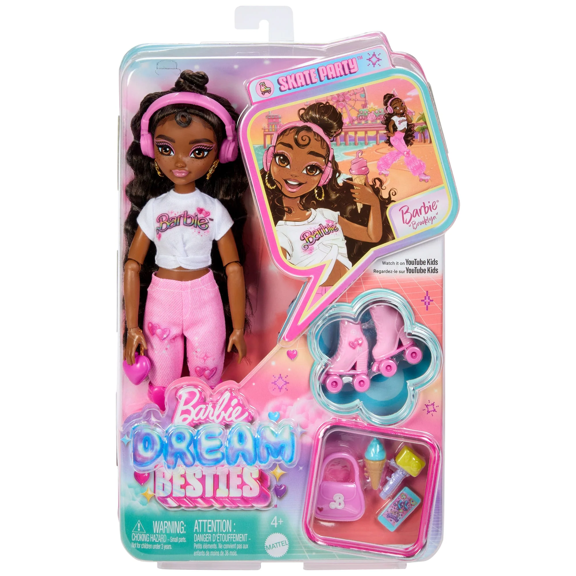 Barbie  Équipe de Rêve  Poupée  Barbie Brooklyn Patins à Roulettes - Image 6