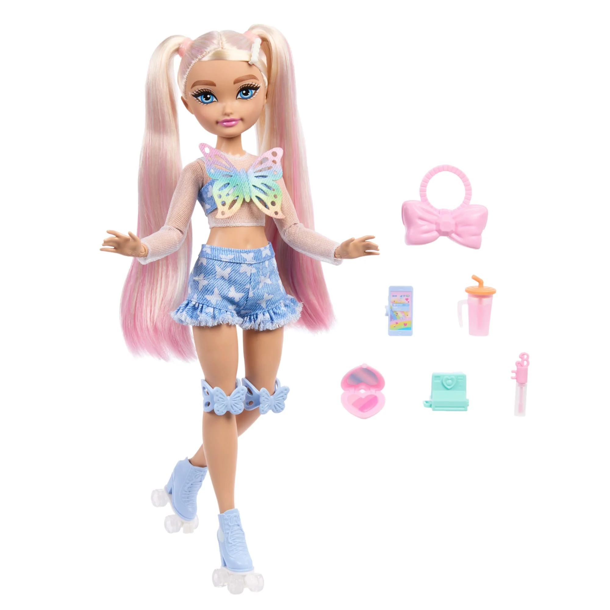Barbie  Équipe de Rêve  Poupée  Barbie Malibu Patins à Roulettes - Image 5