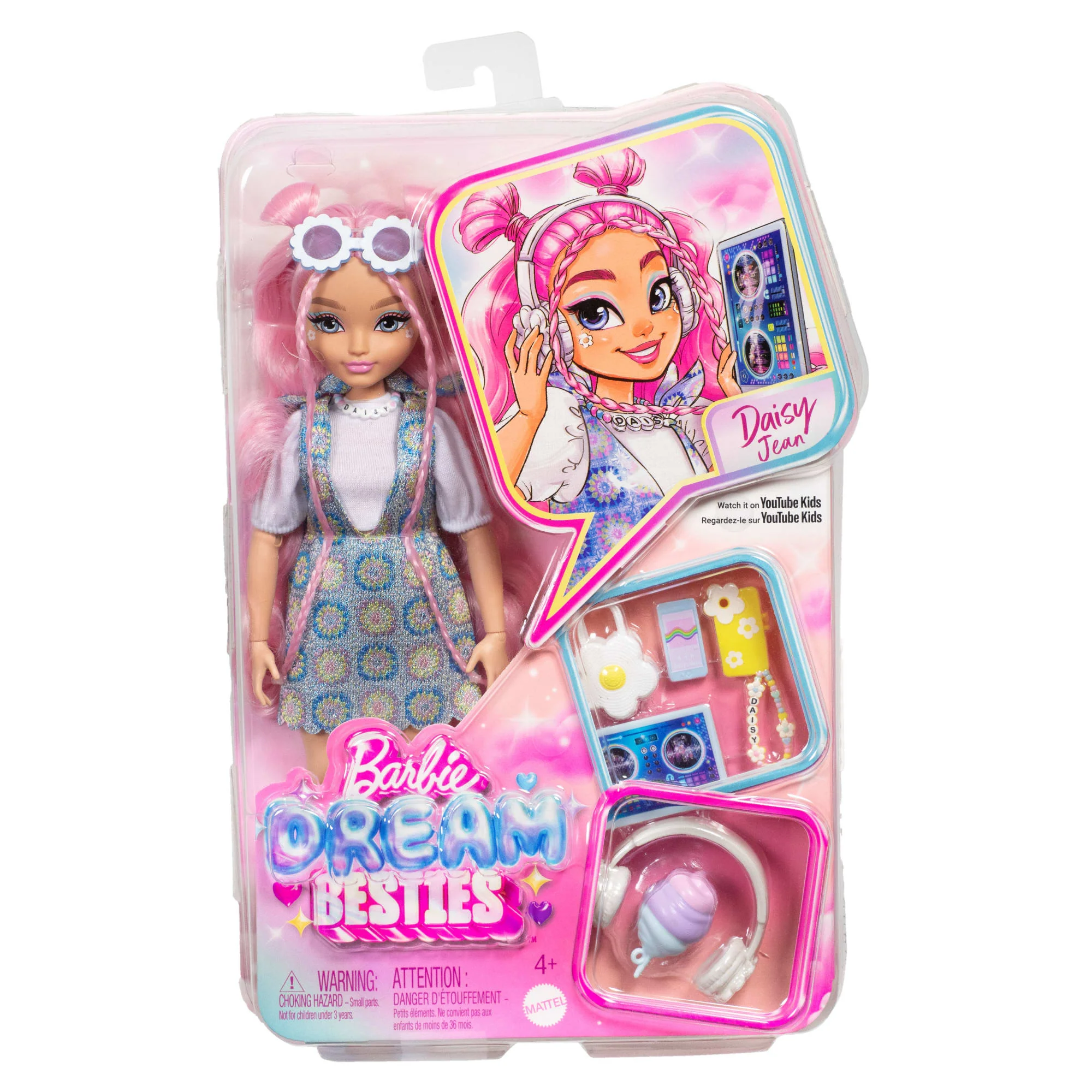 Barbie  Équipe de Rêve  Poupée Mode  Daisy Jean, 9 Accessoires - Image 6