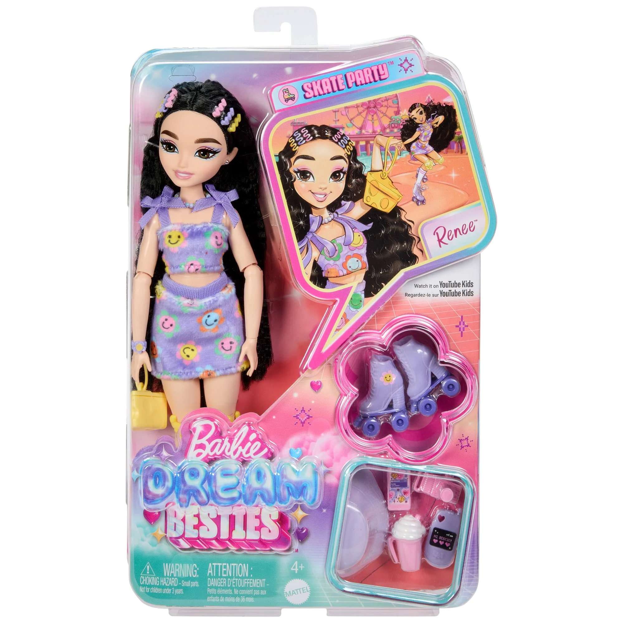 Barbie  Équipe de Rêve  Poupée  Renee Patins à Roulettes - Image 6