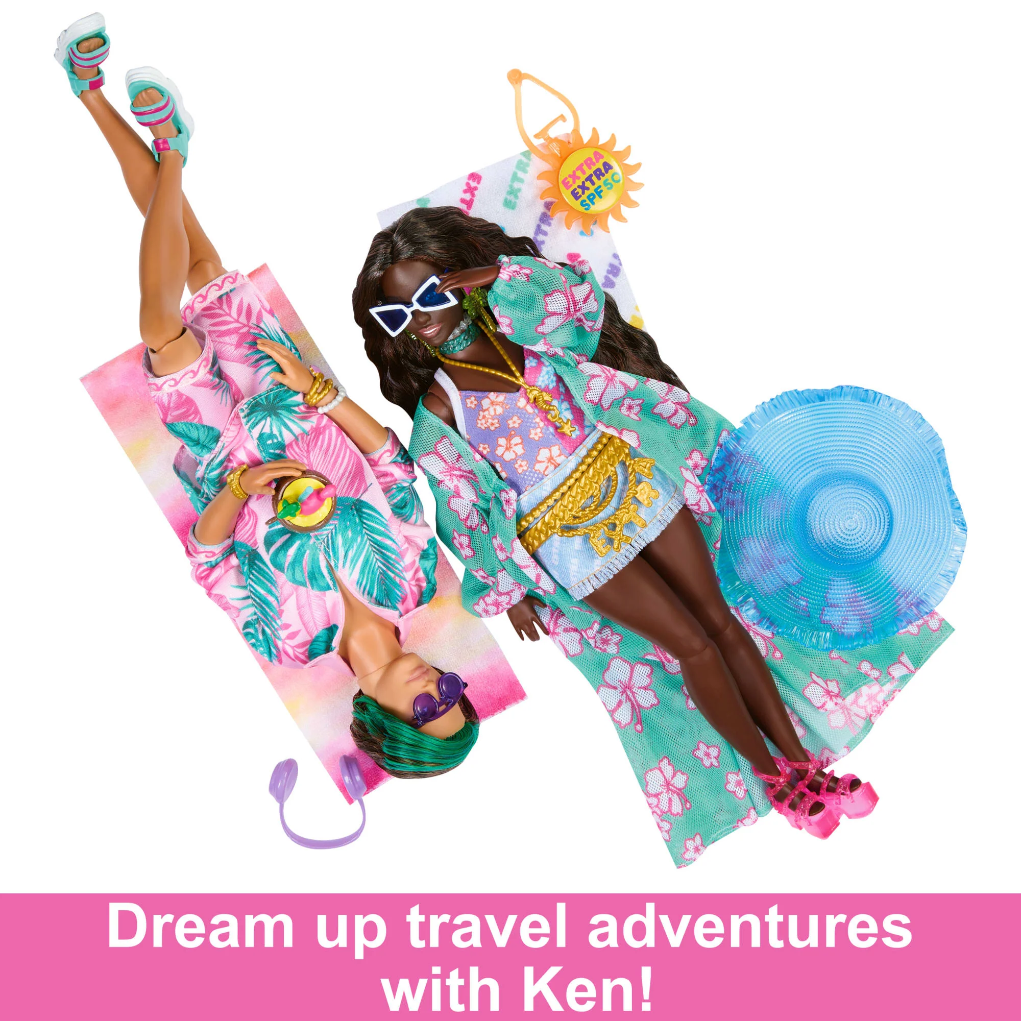 Travel Barbie Doll With Beach Fashion, Barbie Extra Fly - Image 4
