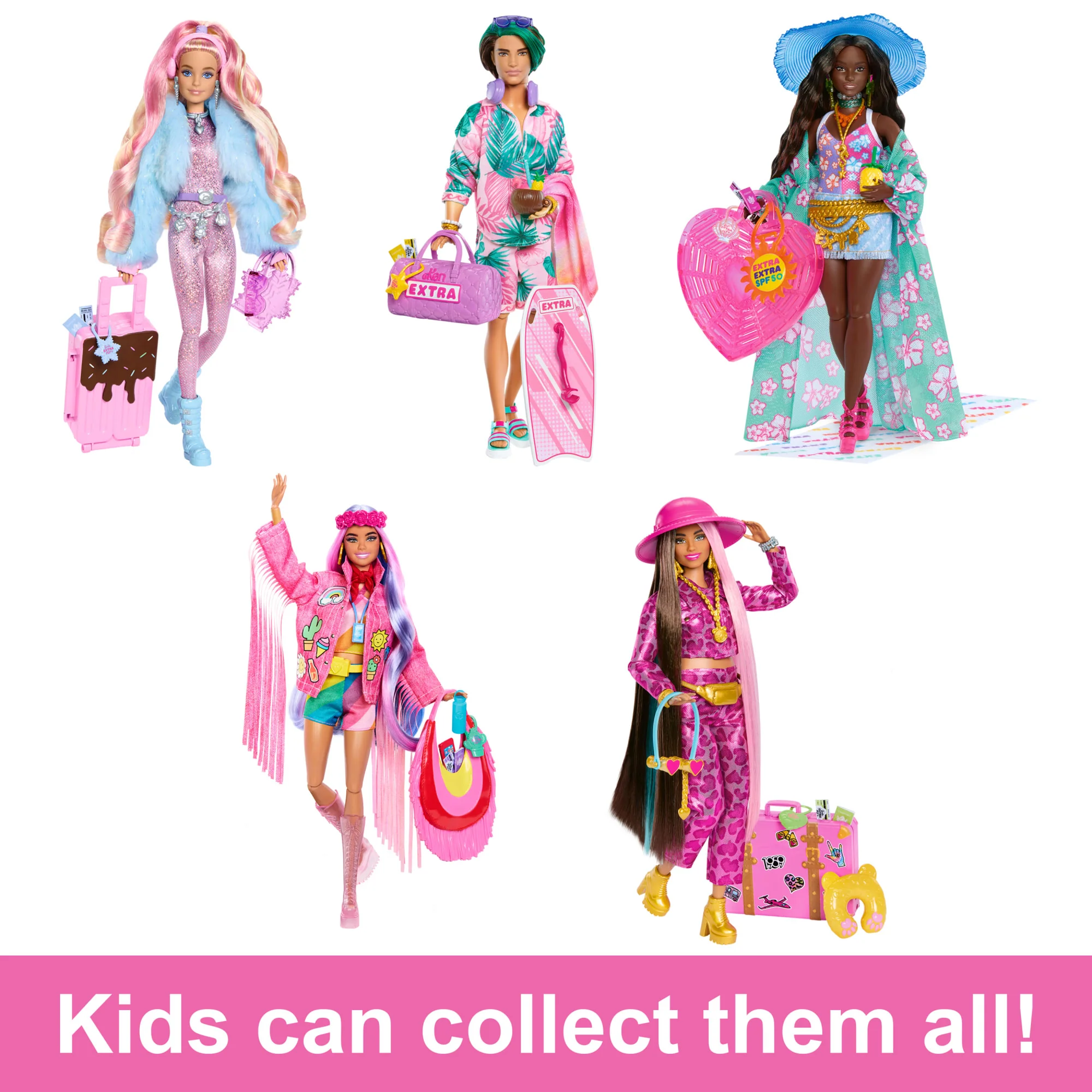 Travel Barbie Doll With Beach Fashion, Barbie Extra Fly - Image 6