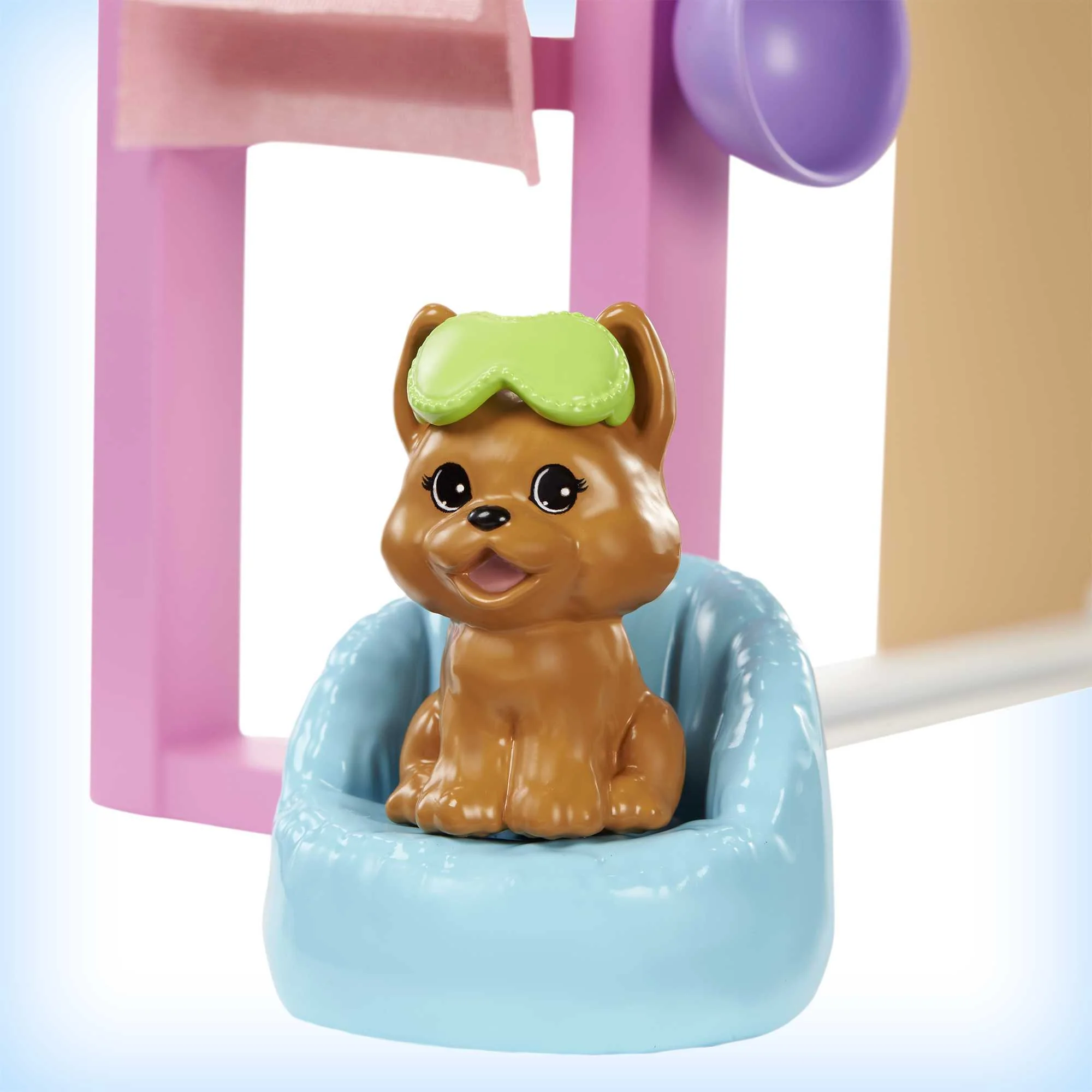 Barbie Face Mask Spa Day Playset, Brunette Barbie Doll, Puppy, Molding Toy & Dough - Image 5