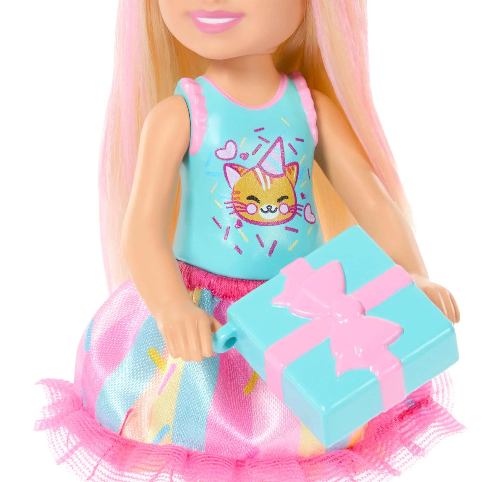 Barbie Family Muñeca Chelsea Cumpleañera Falda Rosa - Image 3