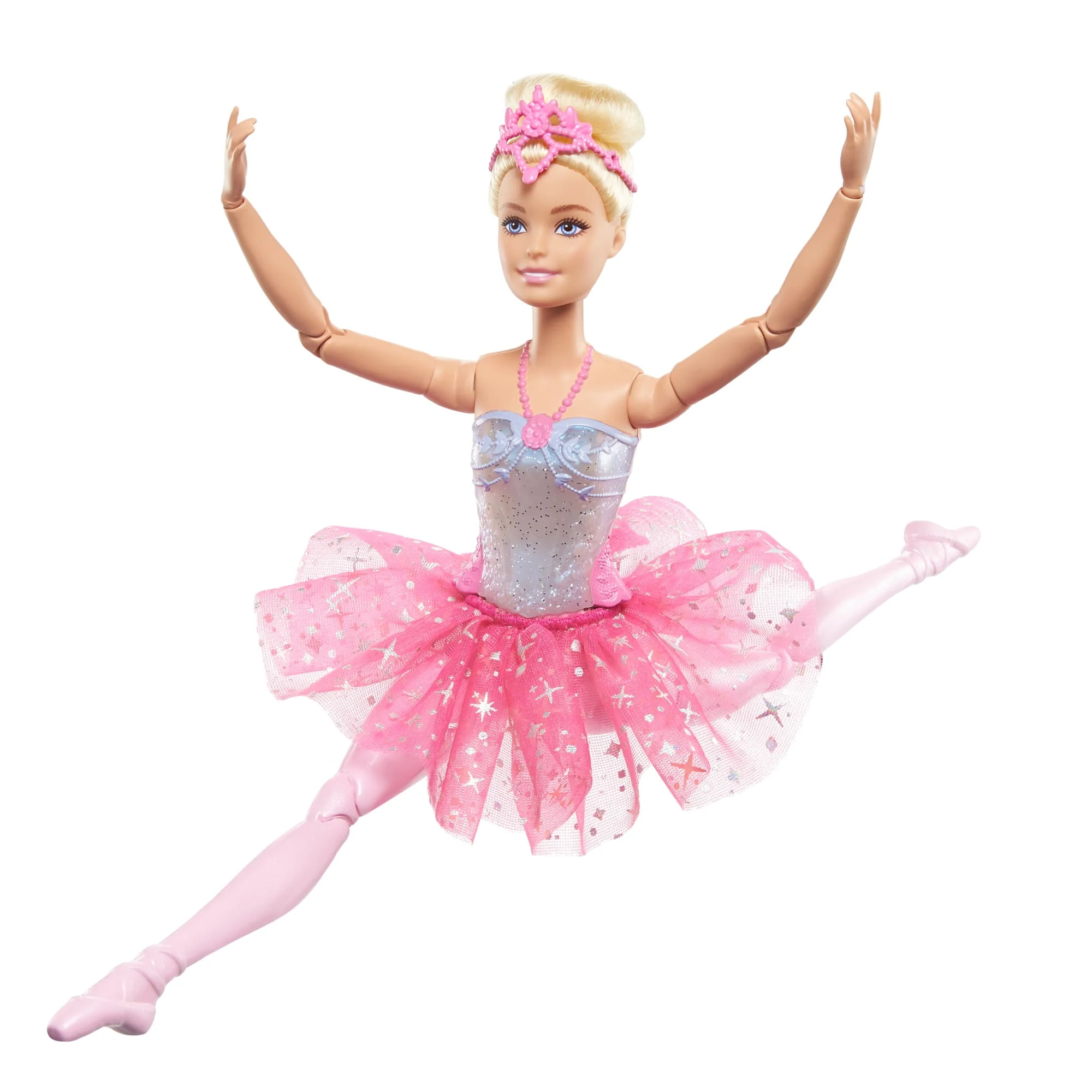Barbie Fantasía Muñeca Bailarina Luces Brillantes Tutú Rosa - Image 3