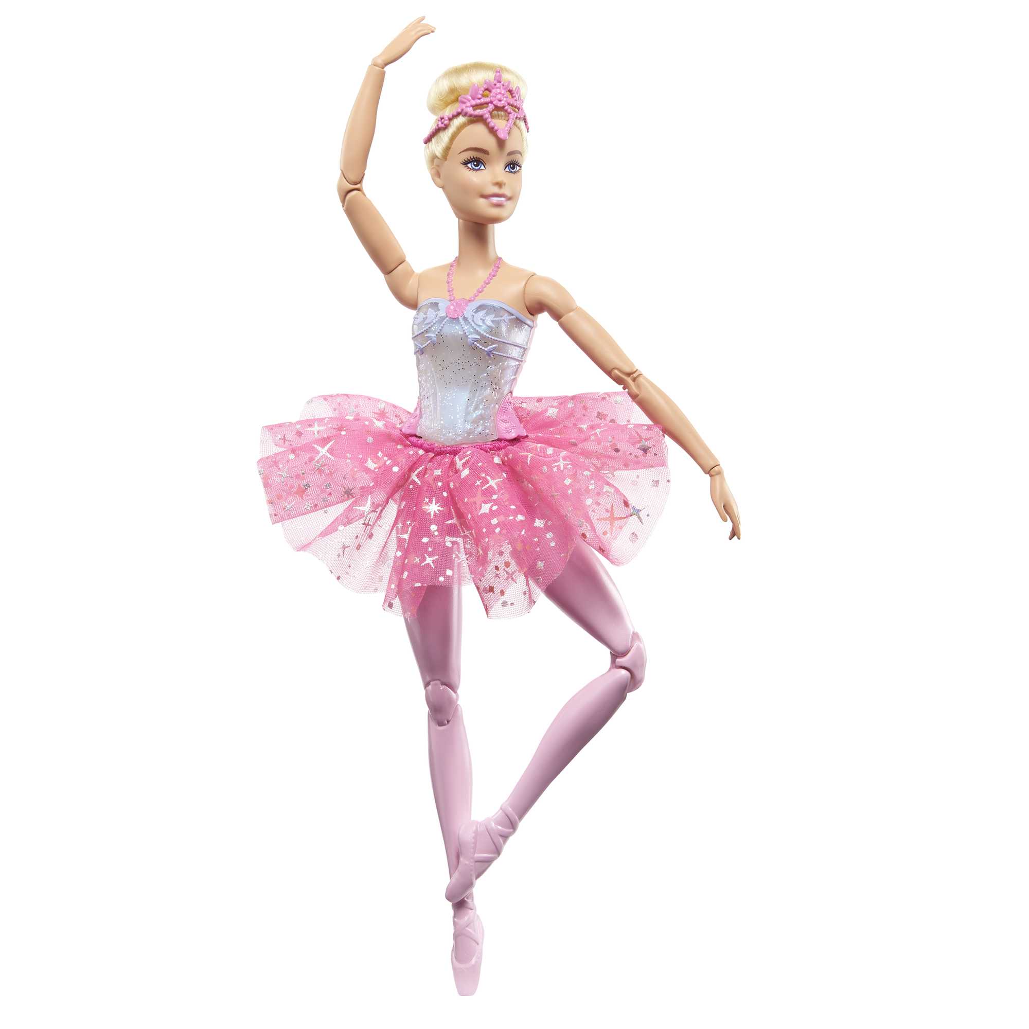 Barbie Fantasía Muñeca Bailarina Luces Brillantes Tutú Rosa - Image 5