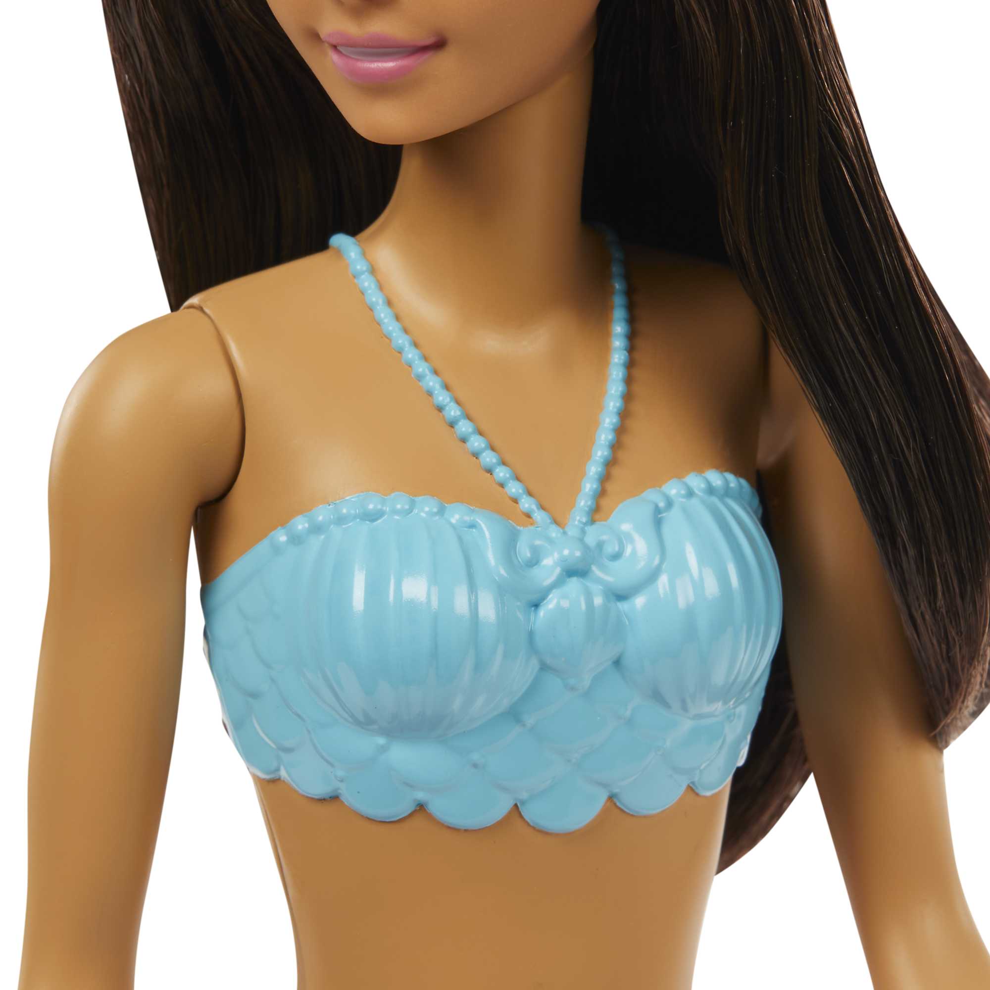 Barbie Fantasía Muñeca Sirena Aleta Azul con Lila - Image 4