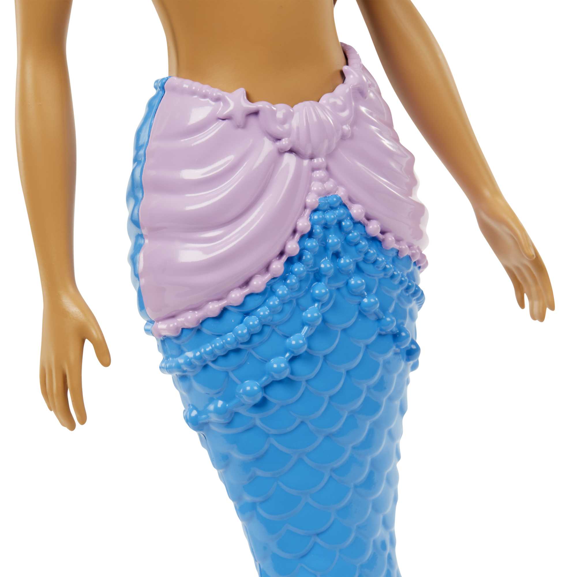 Barbie Fantasía Muñeca Sirena Aleta Azul con Lila - Image 5