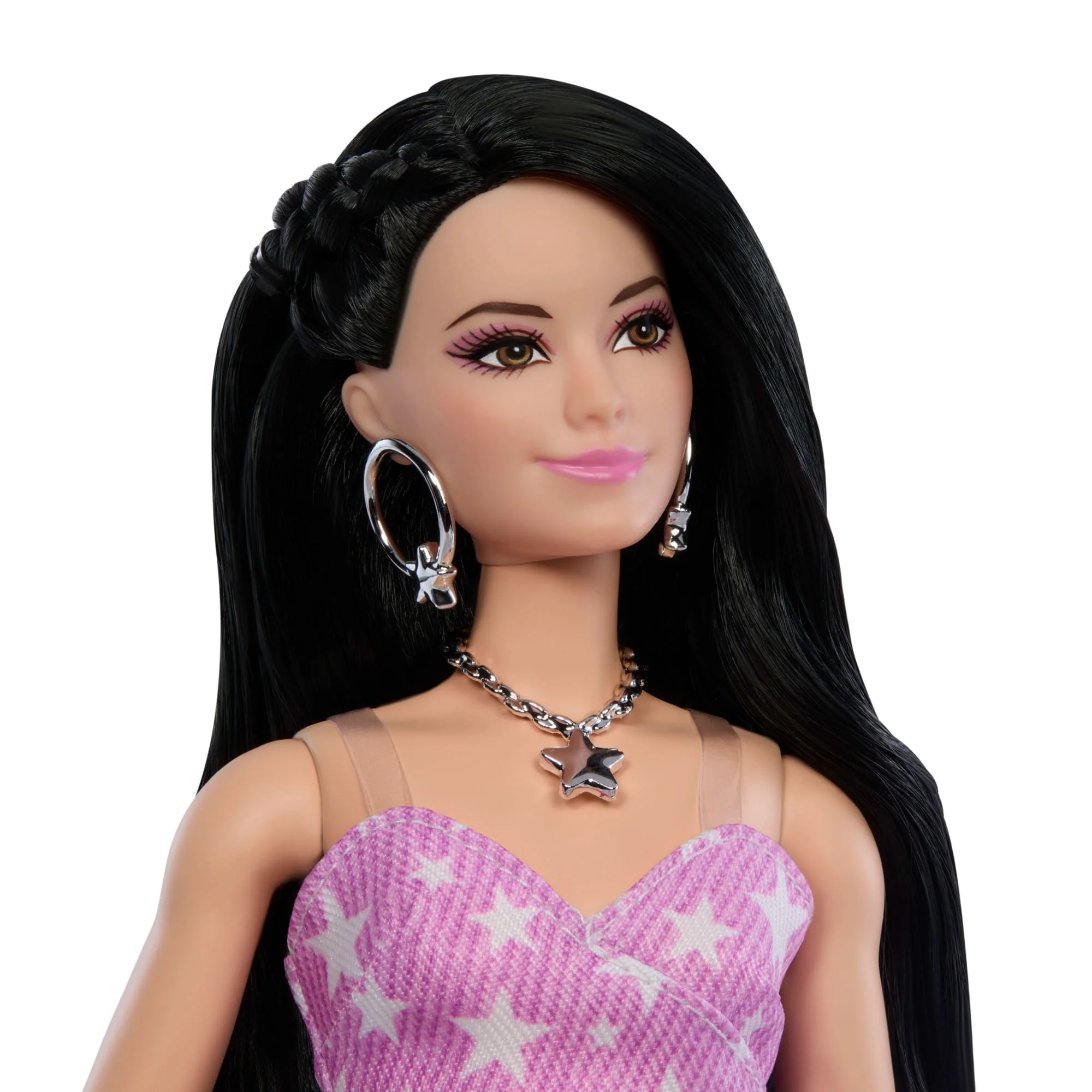 Barbie Fashionista Boneca Barbie Fashionista Deluxe Style Boneca com Vestido Rosa com Cabelo Solto - Image 2