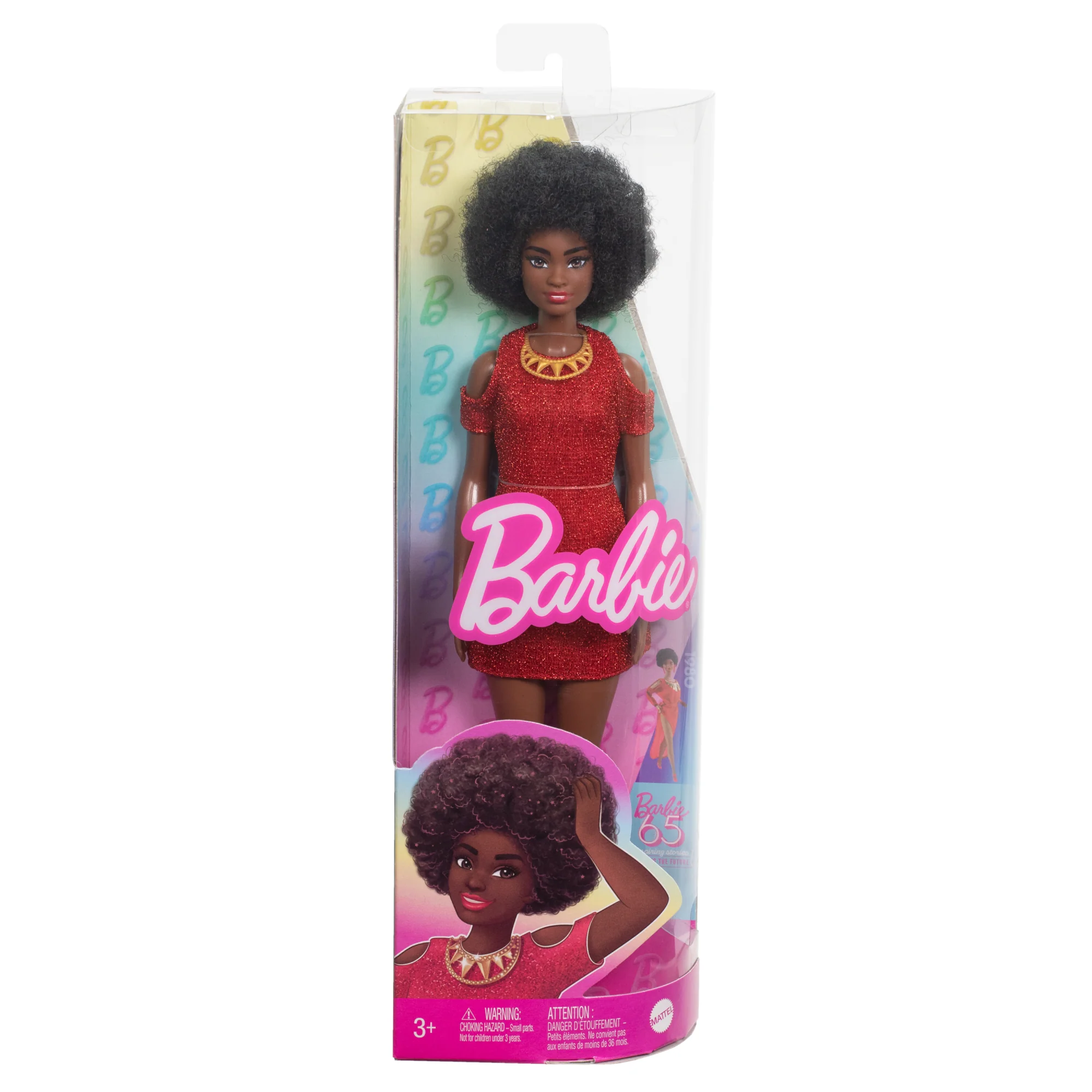 Barbie Fashionista Muñeca Vestido Rojo Brillante - Image 6