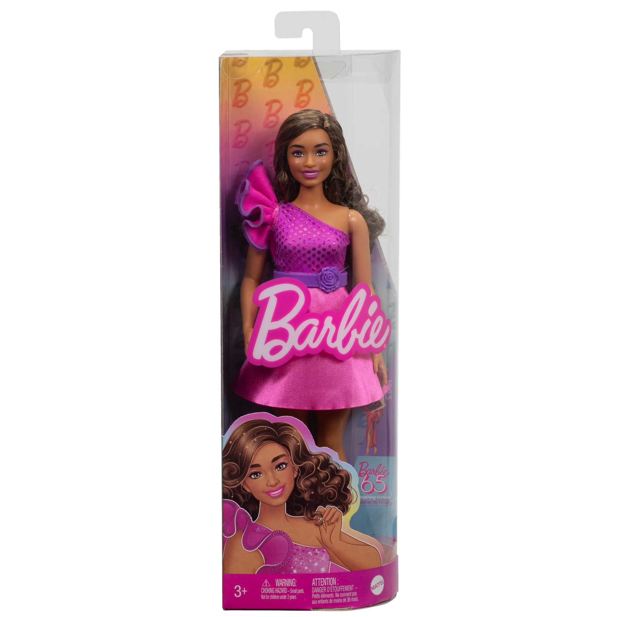 Barbie Fashionista Muñeca Vestido Rosa Brillante - Image 6