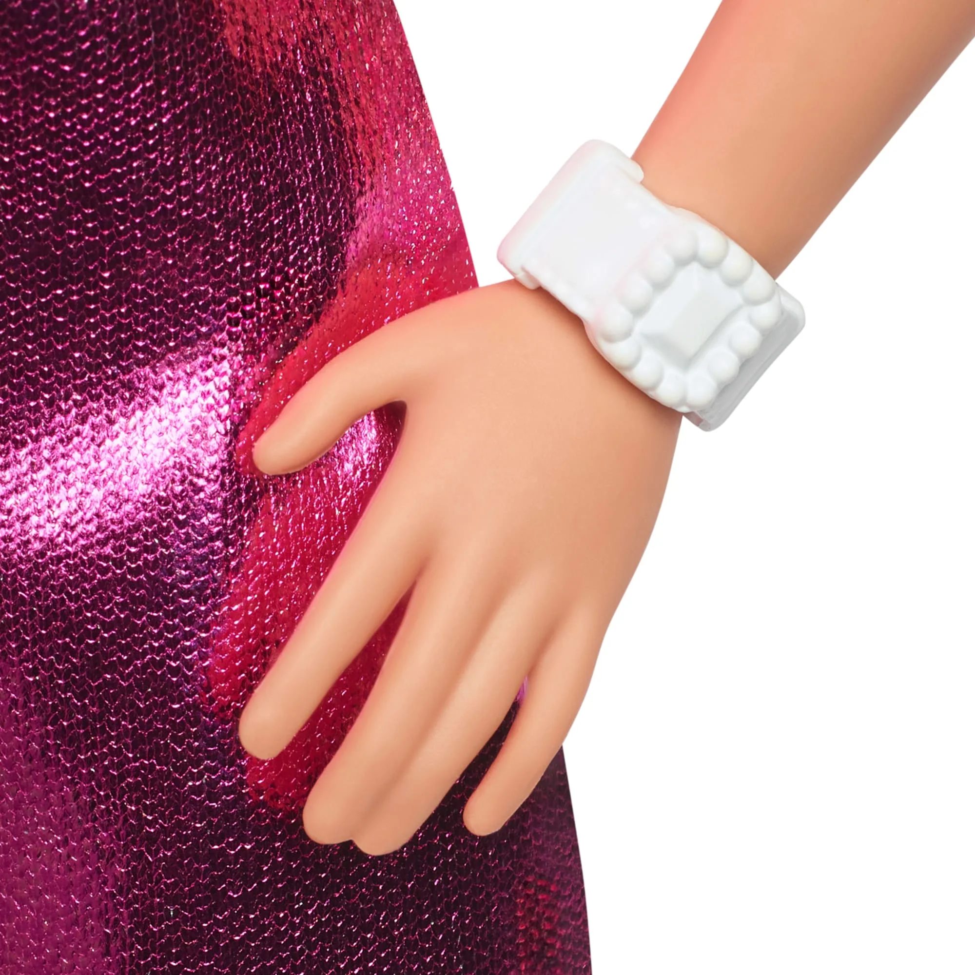 Barbie Fashionista Muñeca Vestido Rosa de Piel - Image 5