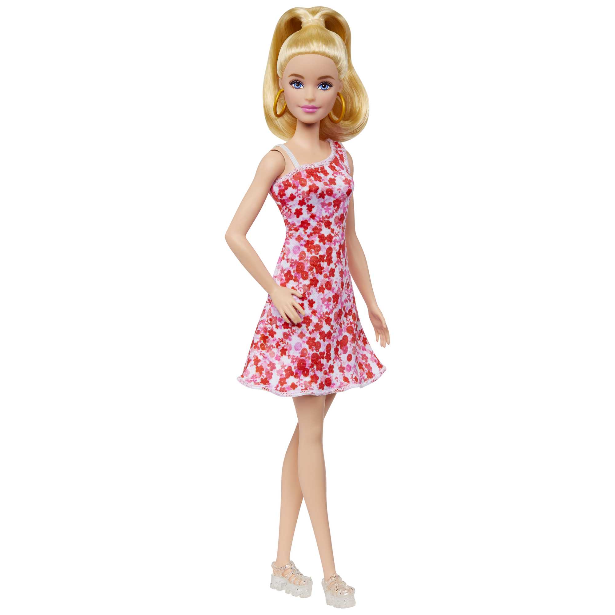 Barbie Fashionistas Doll #205 With Blond Ponytail And Floral Dress - Image 5