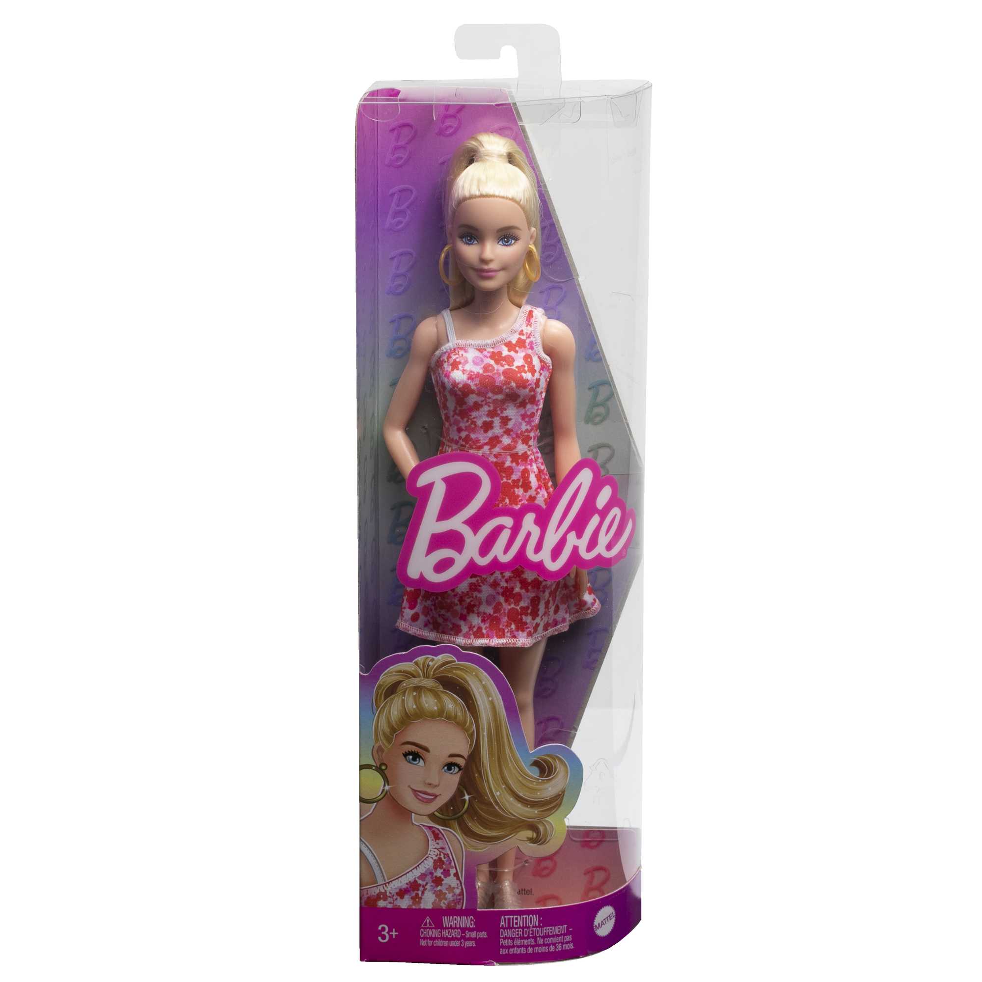 Barbie Fashionistas Doll #205 With Blond Ponytail And Floral Dress - Image 6