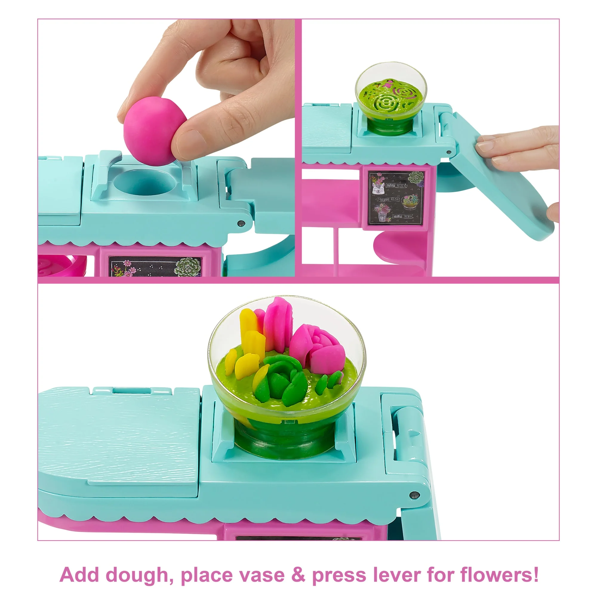 Barbie Florist Playset With Blonde Doll, Dough, Vases & More, Ages 3 & Up - Image 3