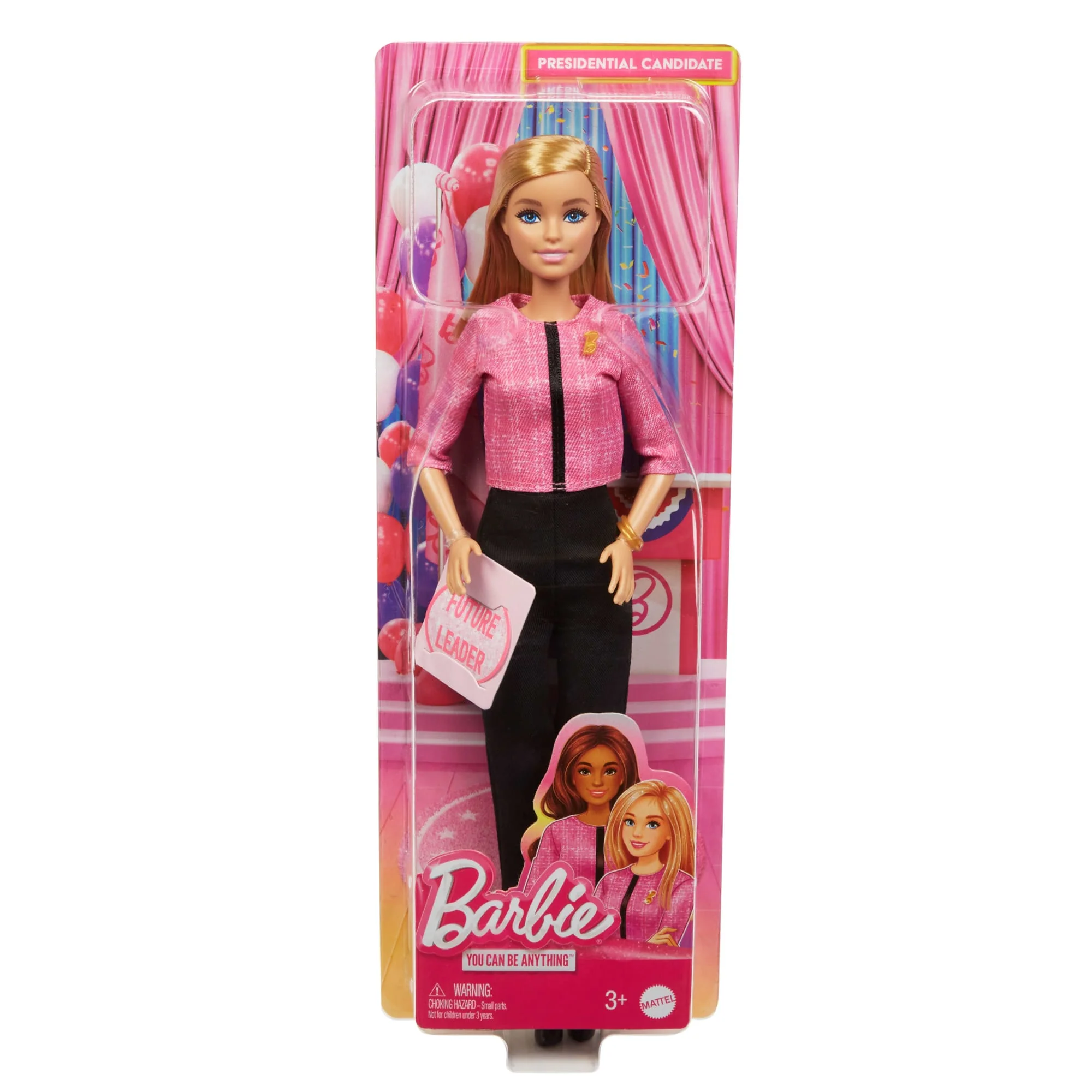 Barbie Future Leader Doll, Blonde, Wearing Outfit With 2 Golden Bracelets & Pin - Image 6