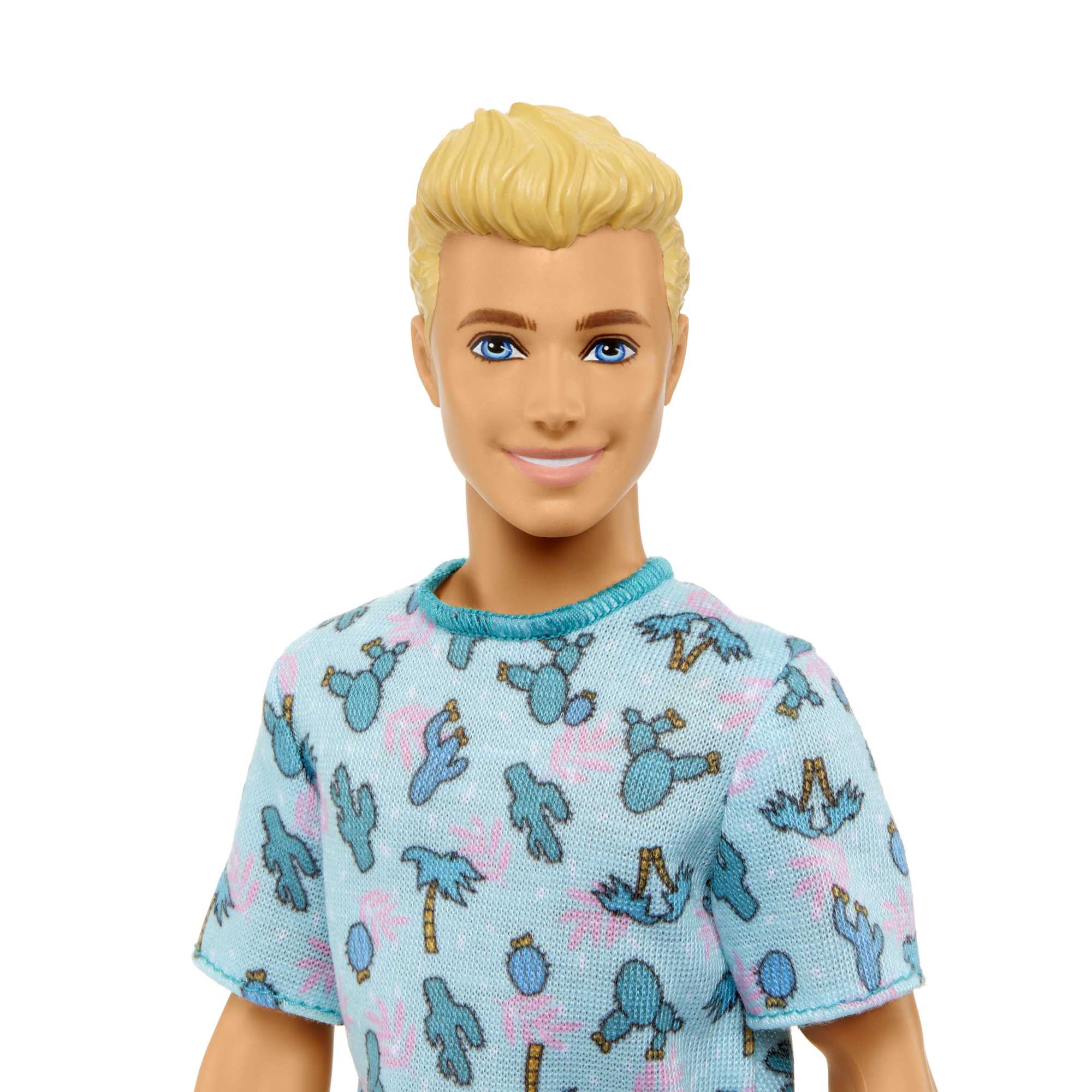 Barbie Ken Fashionistas Doll #211 With Blond Hair And Cactus Tee - Image 3