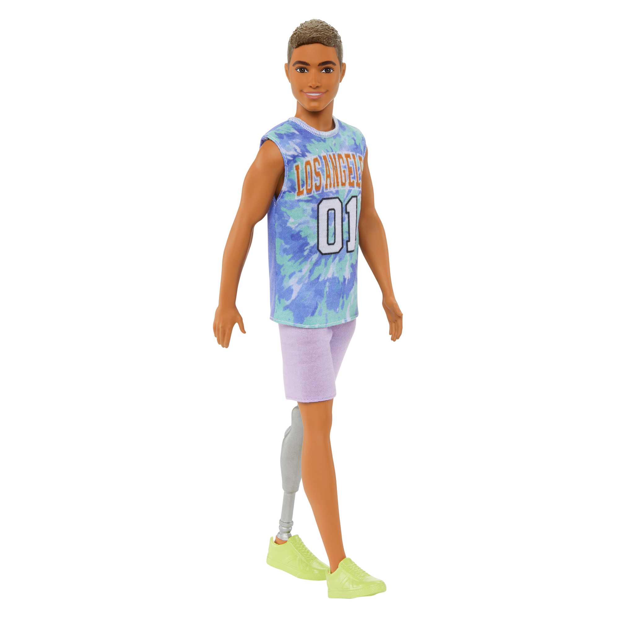 Barbie Ken Fashionistas Doll #212 With Jersey And Prosthetic Leg - Image 5