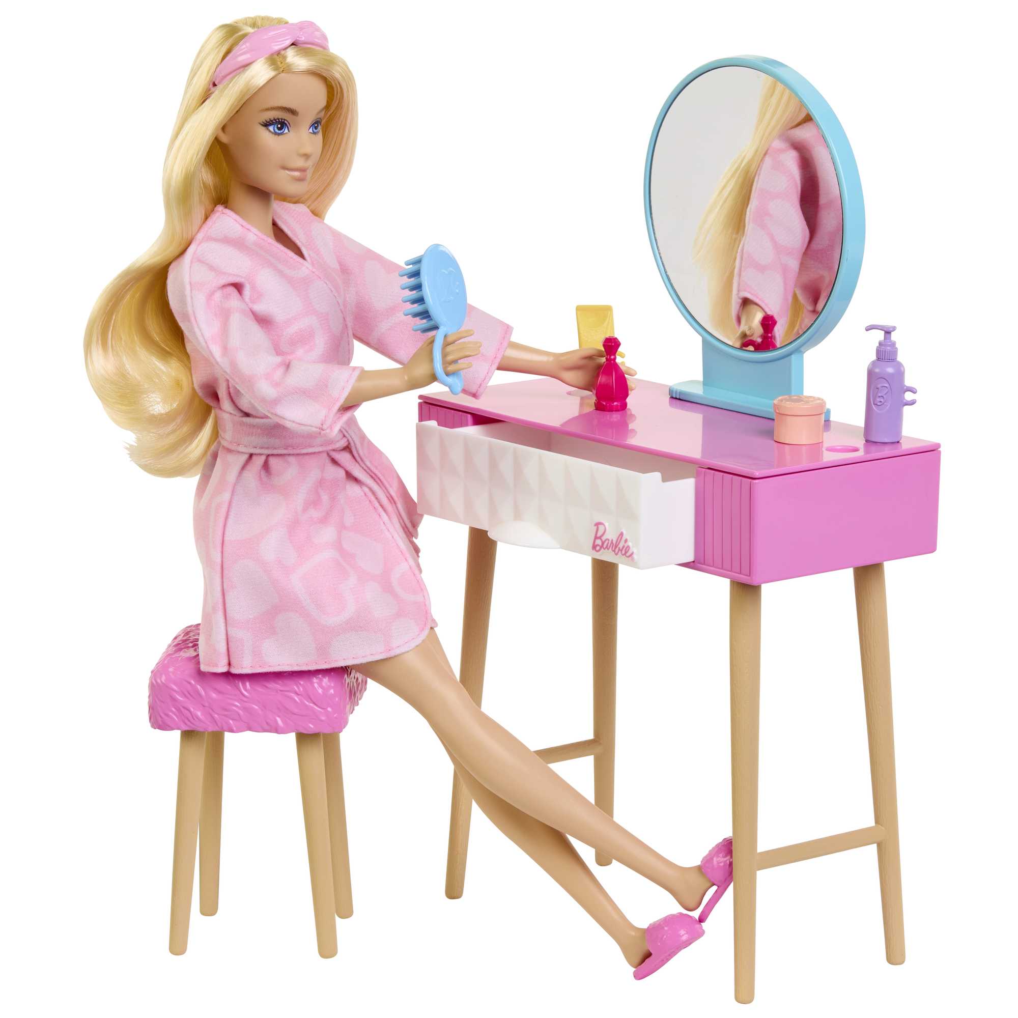Barbie La Chambre de Barbie Coffret Poupée, Meubles et Accessoires - Image 4
