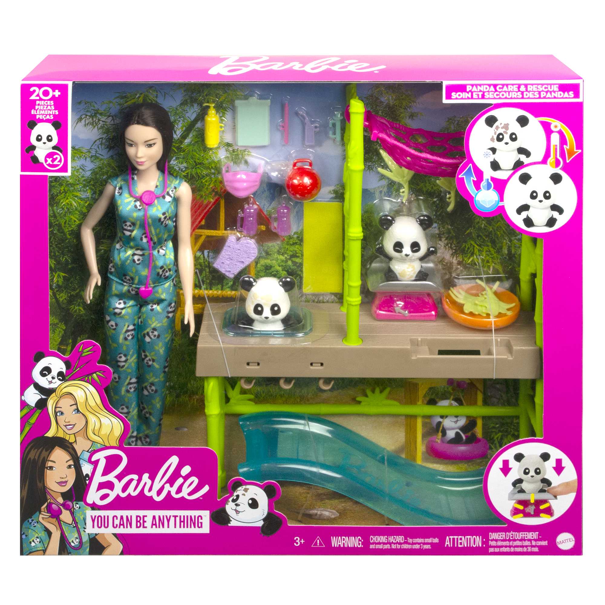 Barbie Le Sanctuaire des Pandas Coffret, Poupée et +20 Accessoires - Image 6