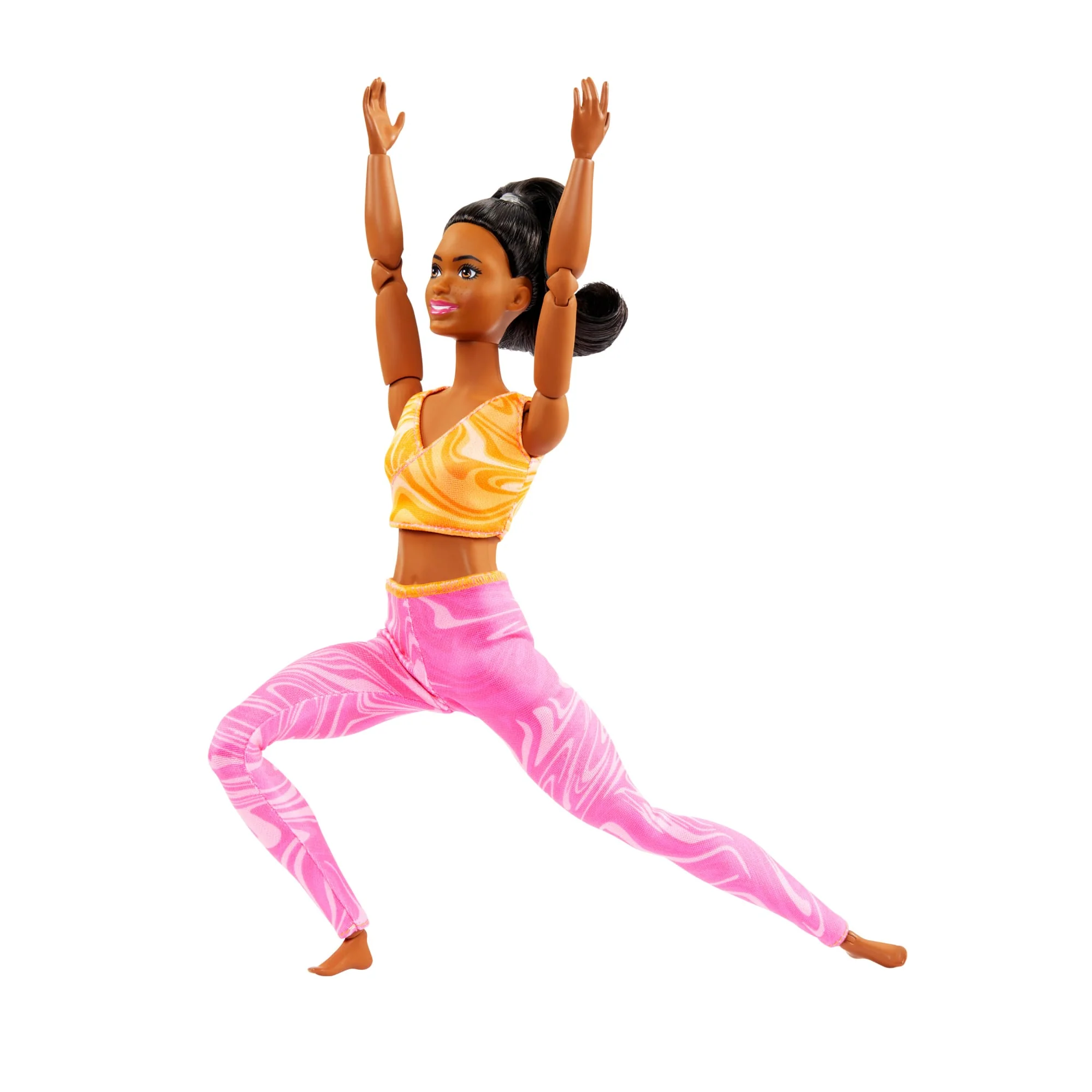 Barbie Made To Move Fashion Doll, Brunette Wearing Removable Sports Top & Pants, 22 Bendable “Joints” - Image 3