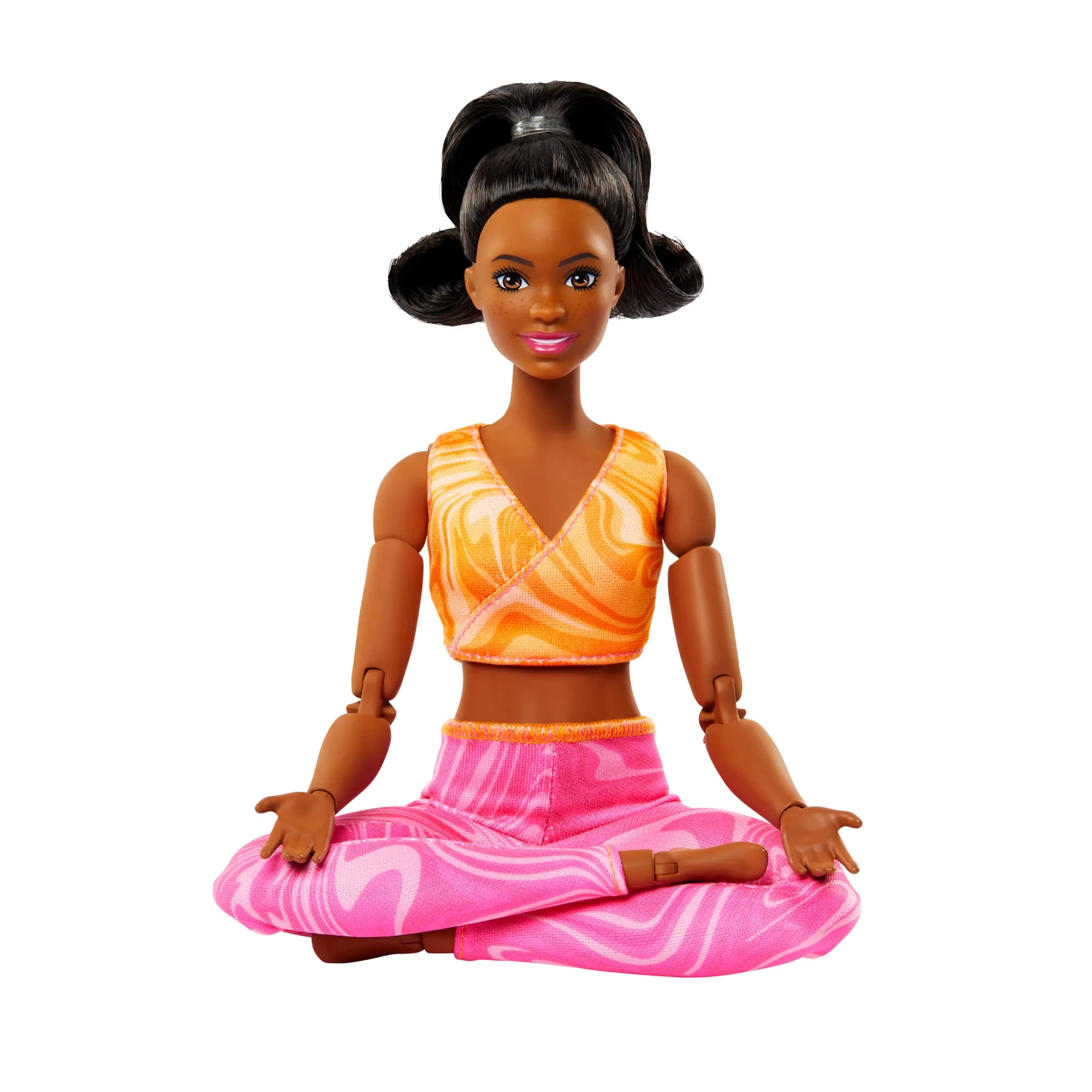 Barbie Made To Move Fashion Doll, Brunette Wearing Removable Sports Top & Pants, 22 Bendable “Joints” - Image 5